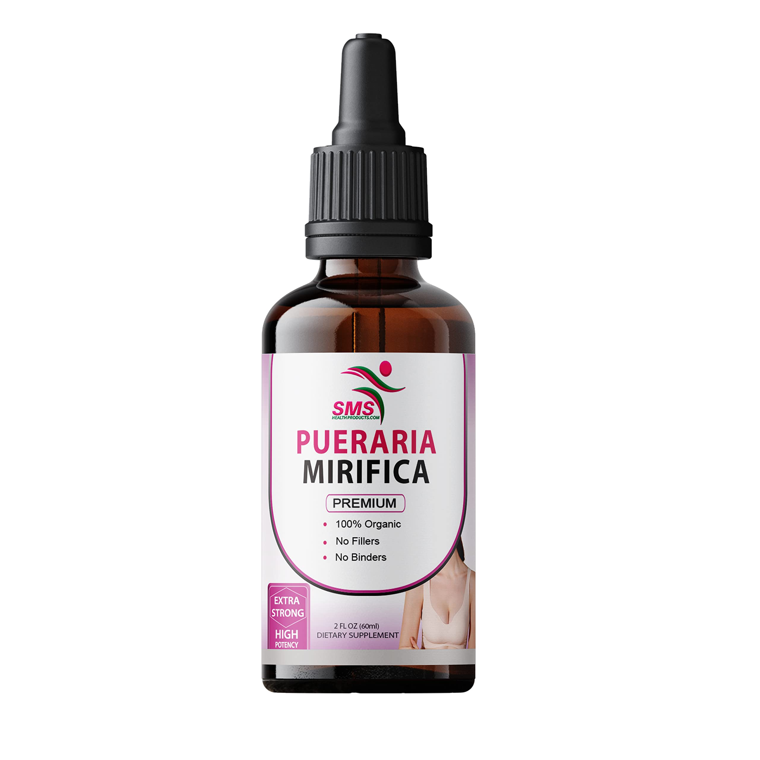SMSHEALTHPRODUCTS.com Pueraria Mirifica Drops | Premium Grade | Herbal Liquid Extract | Non-GMO