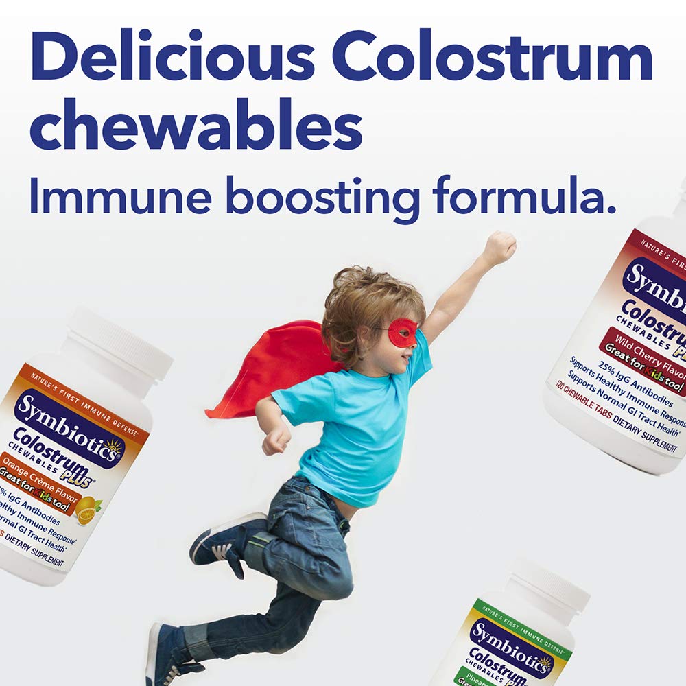 Symbiotics Immunity Support Colostrum Plus Chewables (Pineapple)
