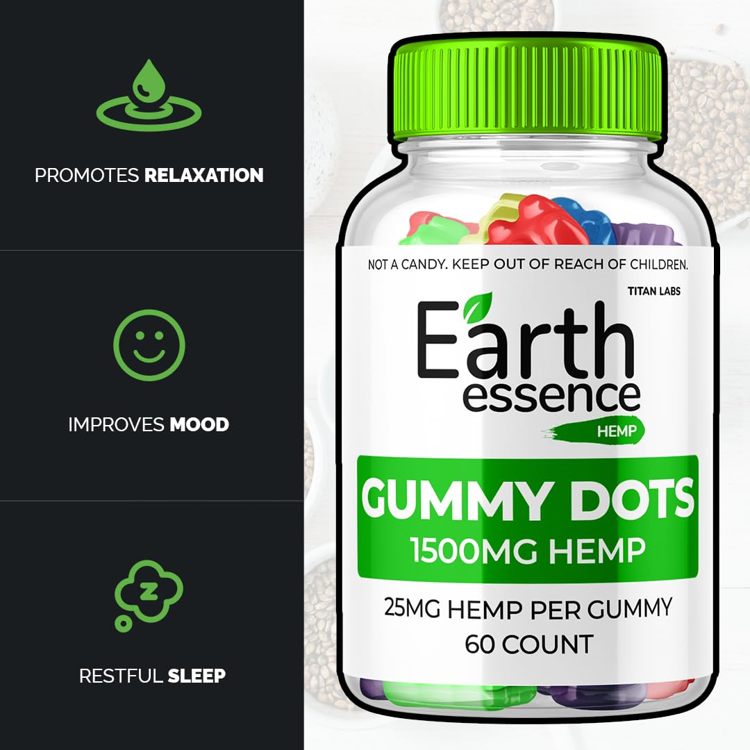 Earth Essence Gummies, Earth Essence Gummy Dots, Earth Essence Hemp Gummies Supplement