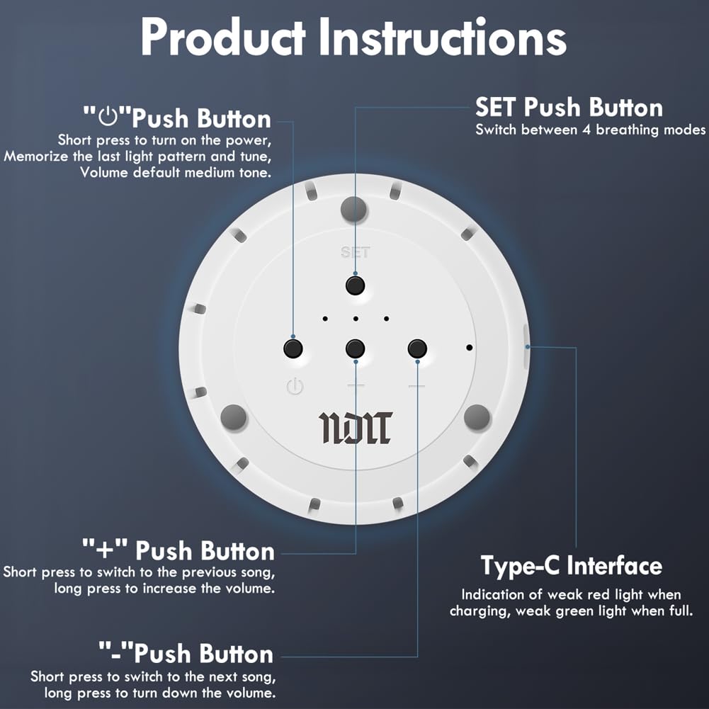 Meditation Gifts 'Breathing Lotus', NDLT Mindfulness Gifts Guided Breathing Trainer 2 Breathing