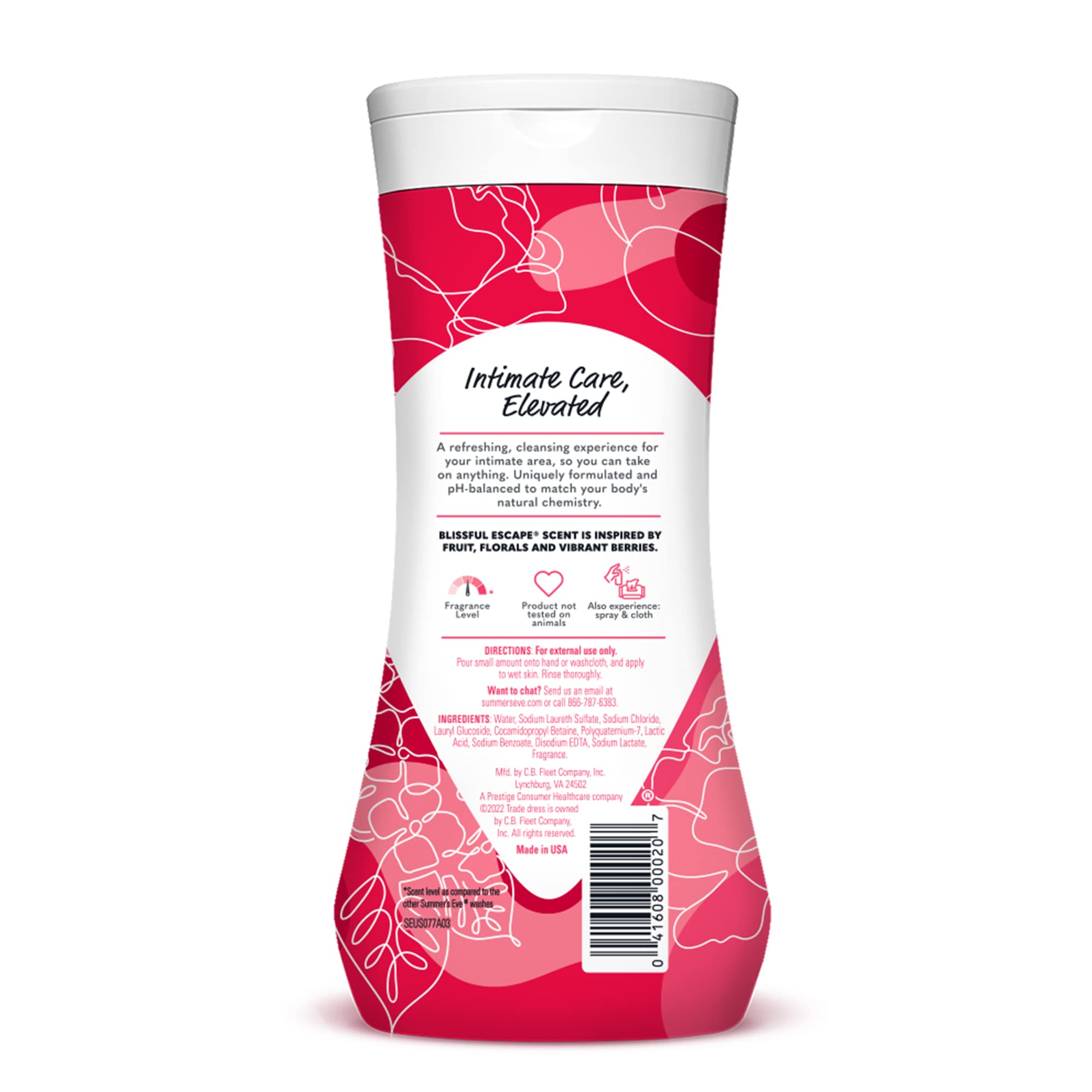 Summer's Eve Blissful Escape Daily Refreshing All Over Feminine Body Wash, Removes Odor