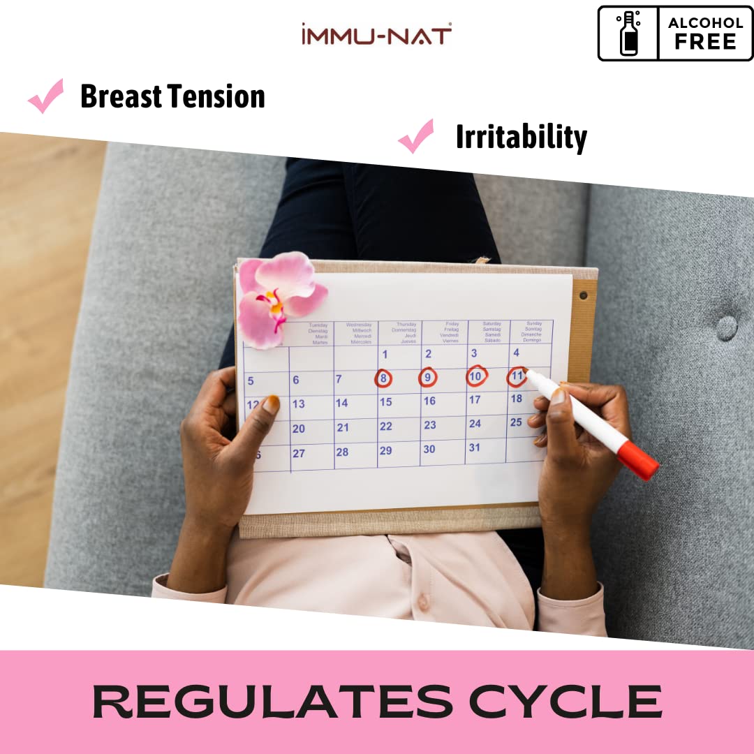 Immu-nat Chaste Tree Berry Extract - 8.5oz - Herbal Menopause & PMS Relief - Alcohol-Free Women's