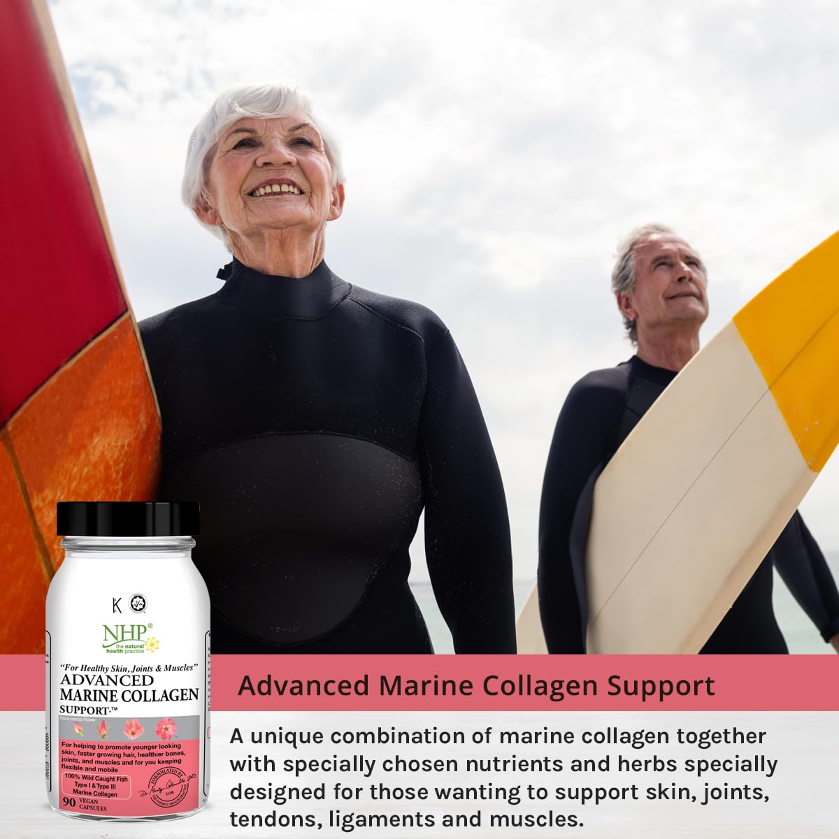 Advanced Marine Collagen Support, specifically Designed to Support Skin