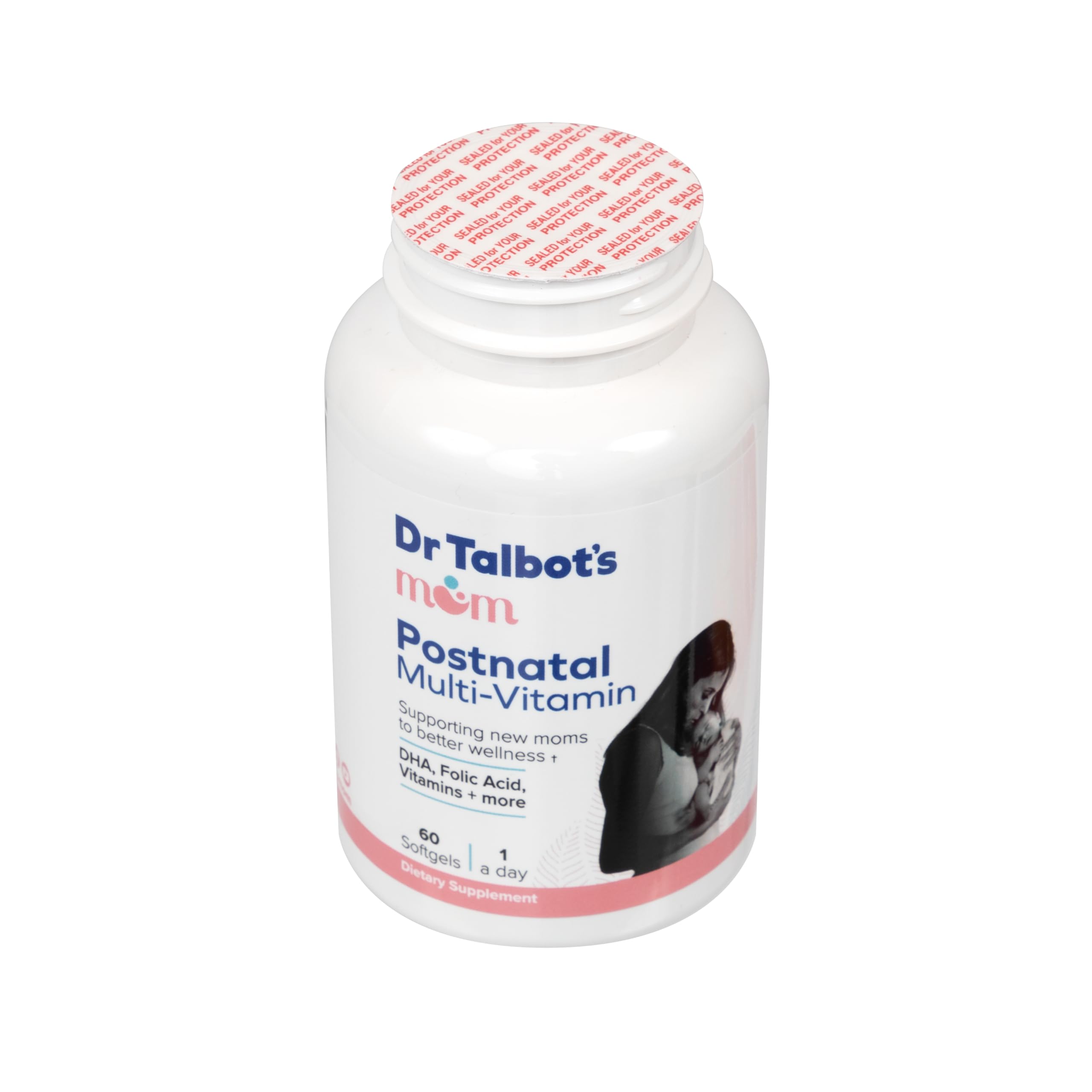 Dr. Talbot's Mom Postnatal Multi-Vitamin, DHA, Folic Acid, Vitamins and More Supporting