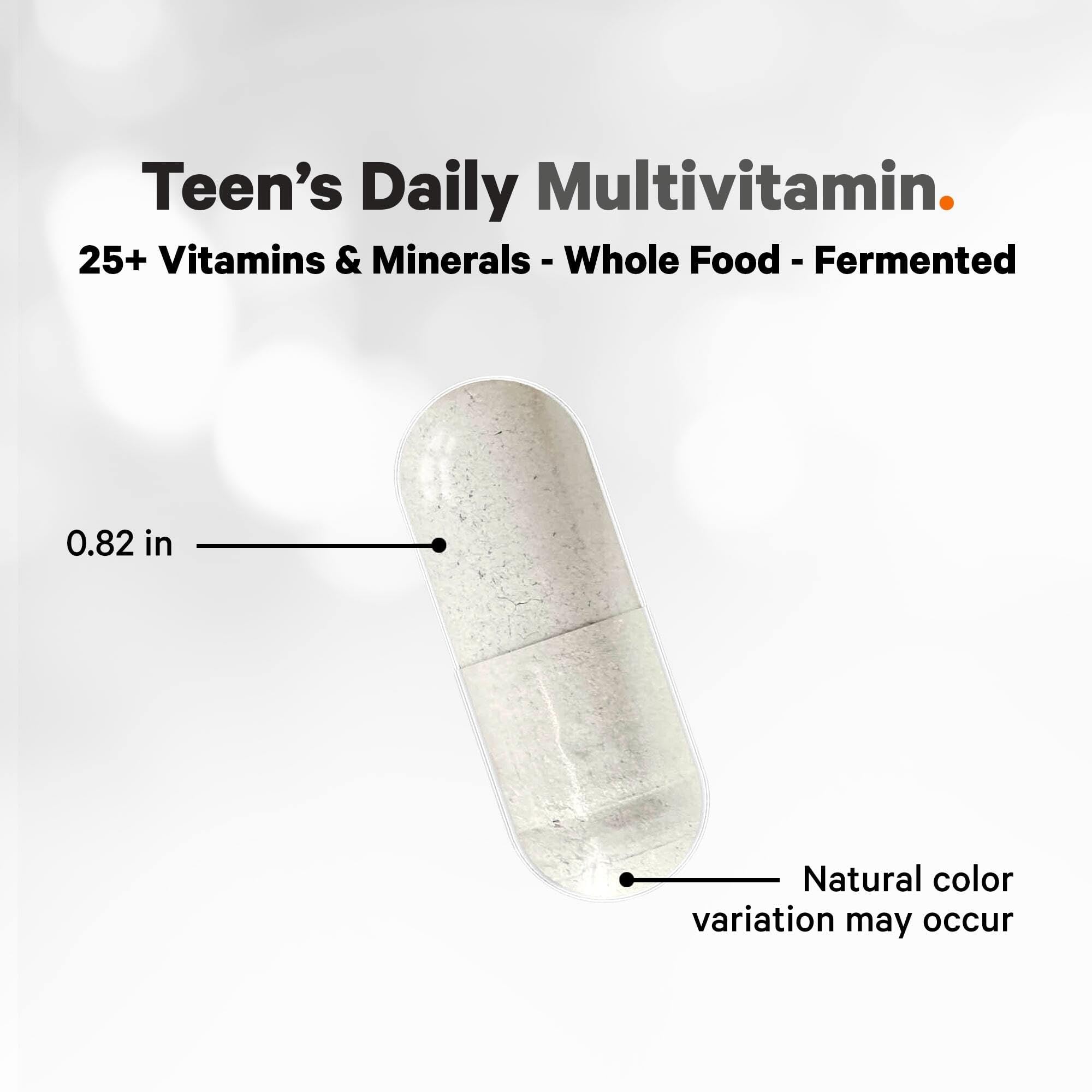 Codeage Teen’s Daily Multivitamin Supplement, 25+ Vitamins & Minerals for Teenage Boys & Girls