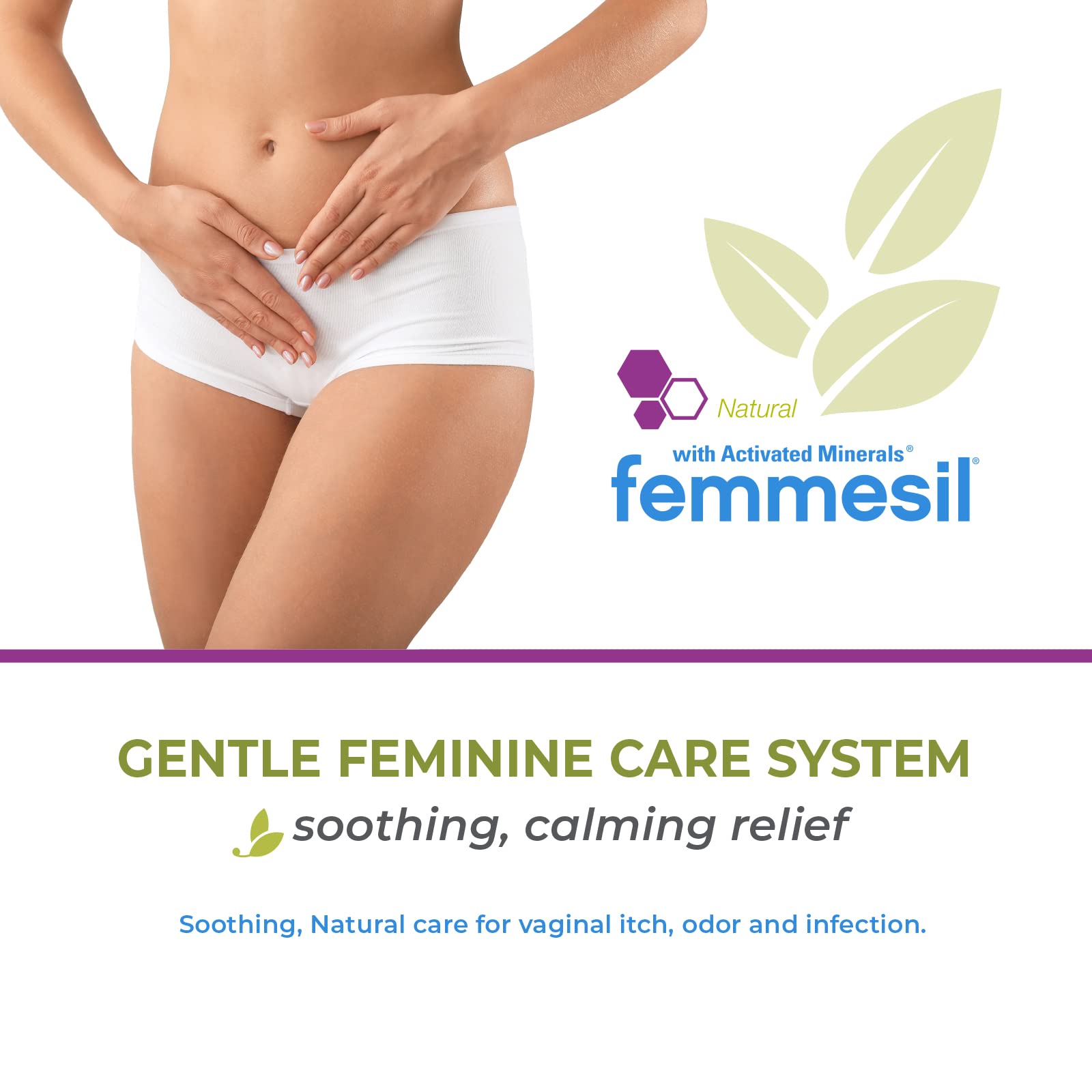 Femmesil Feminine Care Vaginal Health Antifungal Cream for Relief from Yeast Infection, Vaginal Itch & Irritation