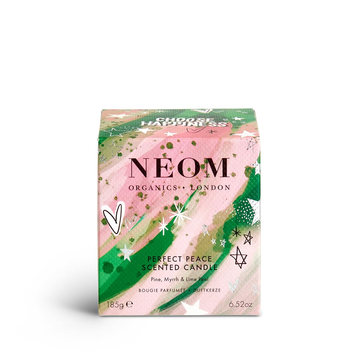 NEOM- Perfect Peace Luxury Scented Candle | Pine, Myrrh & Lime Peel | Christmas Gift… (1 Wick)