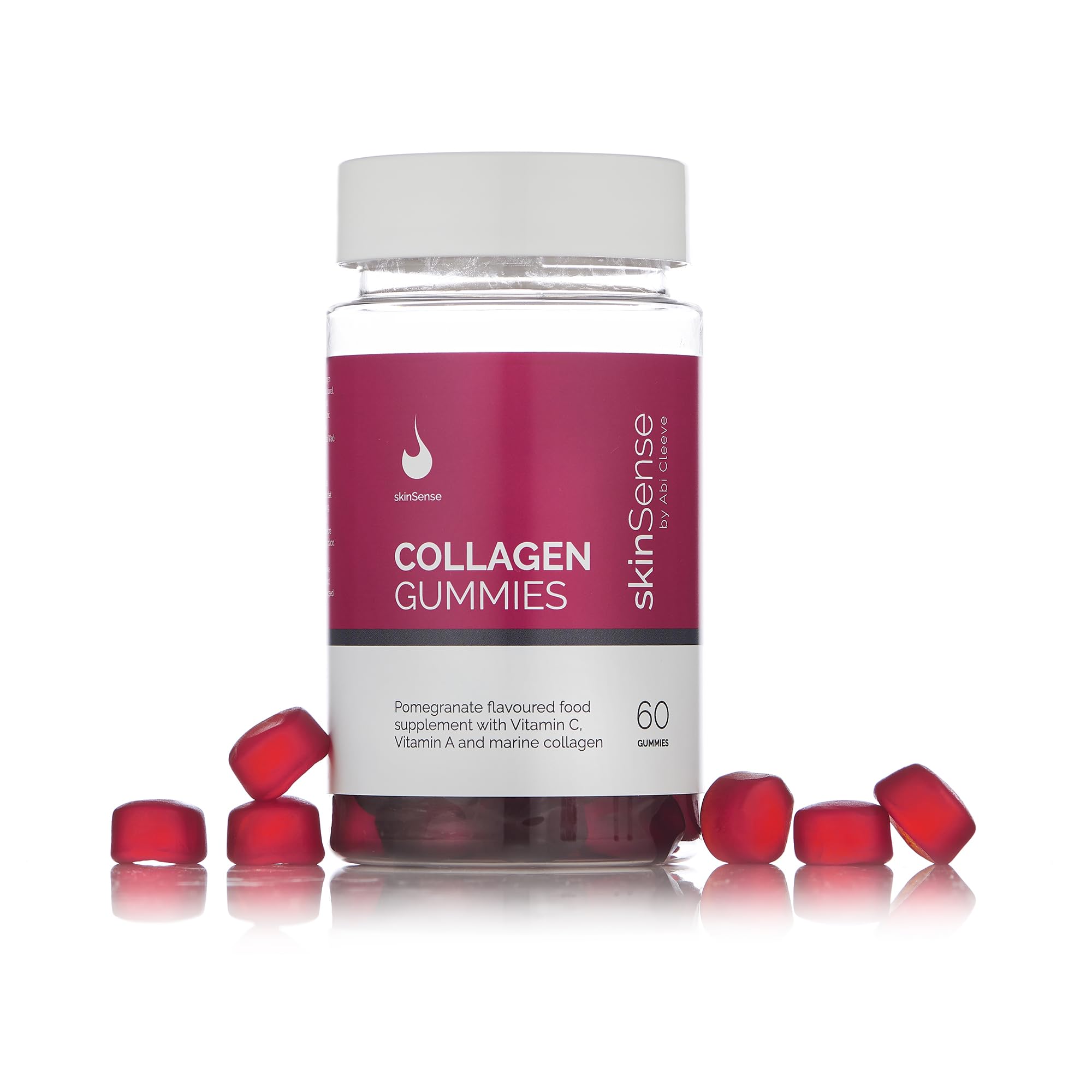 SkinSense Collagen Gummies 60PCS, Marine Collagen Chewable Gummy