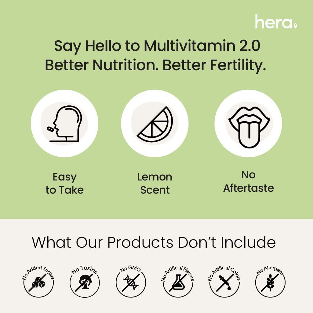 Verem Fertilife Multivitamin - Fertility, Hormones and Reproductive Health - Inositol, Essential Vitamins