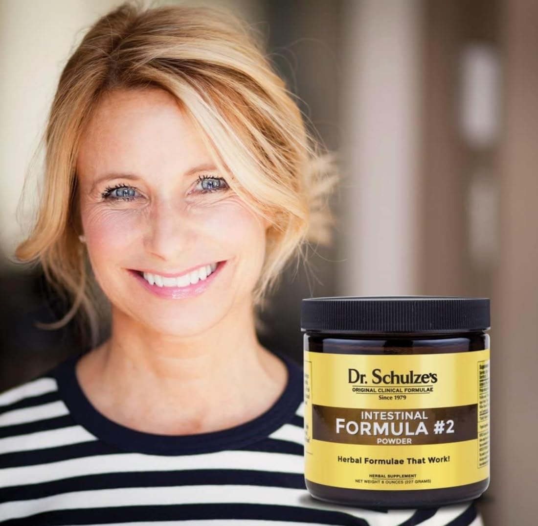 Dr. Schulze's Intestinal Formula #2 (8 Ounces) and Intestinal Formula #1 Capsules