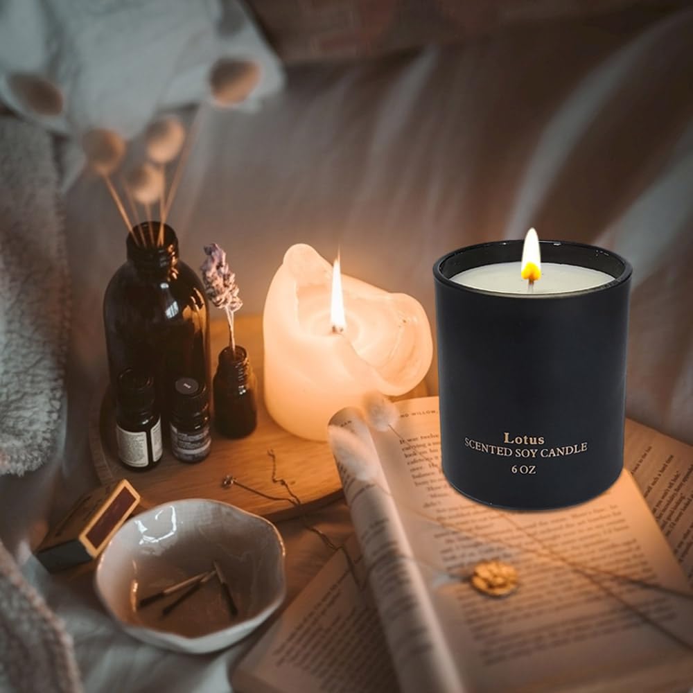 Scented Candles for Women,Premium Lotus Aromatherapy Candles, Home Scented Candle