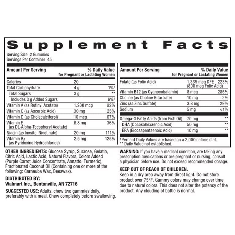 Spring Valley Prenatal Vitamins for Women- Gummies 90ct