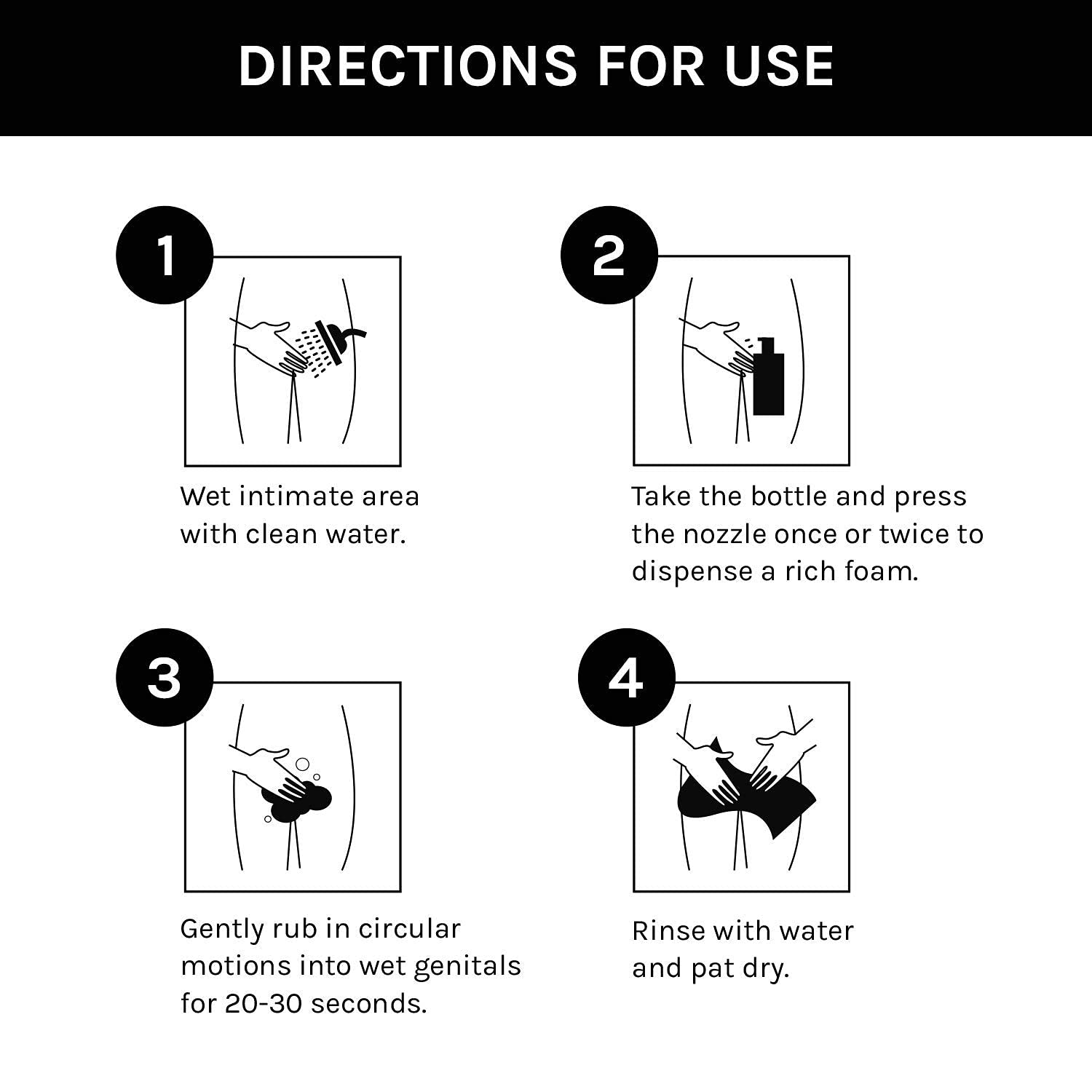 Skin Elements Intimate Wash for Men with Menthol (4.05 fl. oz.) | pH Balanced Foaming Private