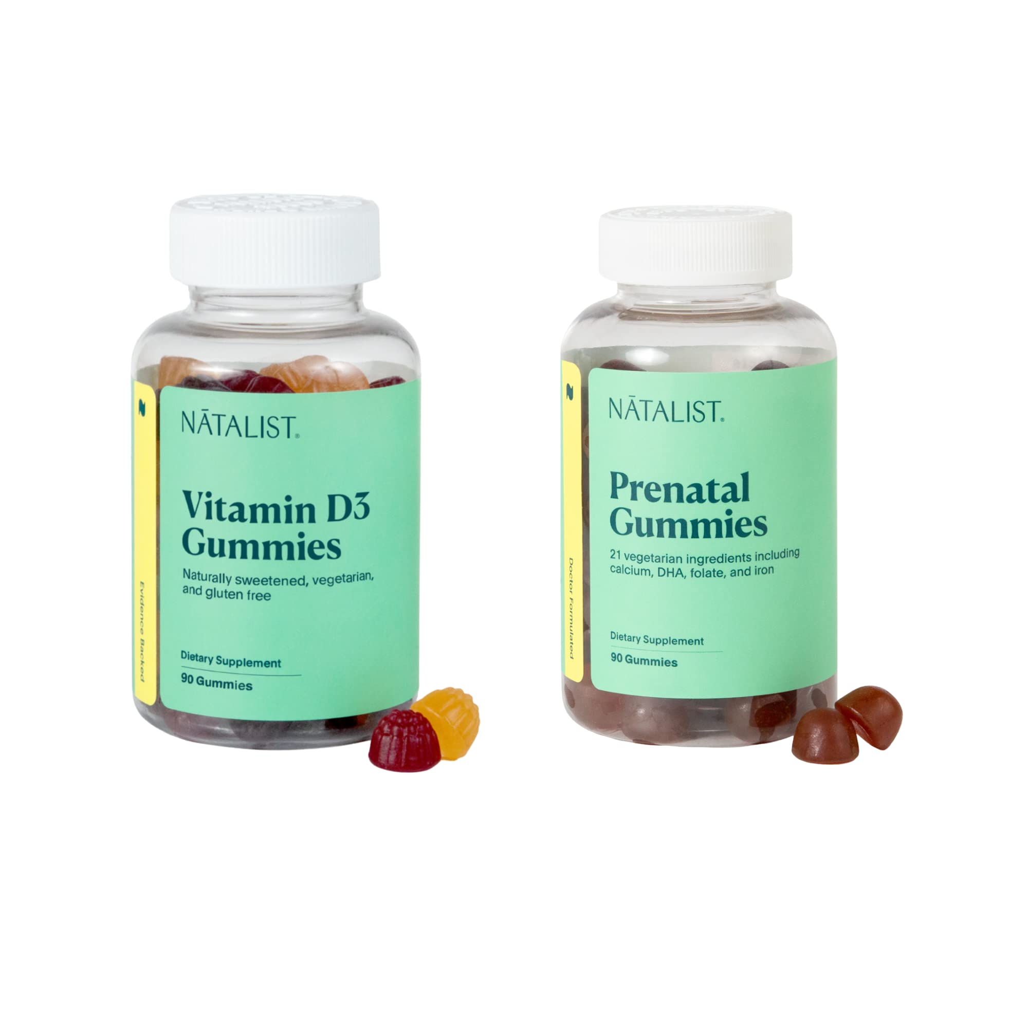 NATALIST Daily Immune Preconception & Pregnancy Gummy Bundle Prenatal Gummies 90 Count