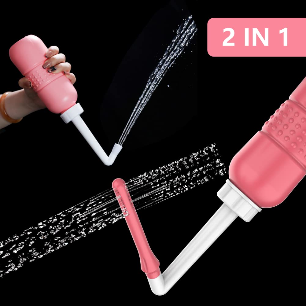 LZXIYUE 2PCS 2-in-1 Peri Bottle Feminine Care for Women,Reusable Portable Bidet for Travel