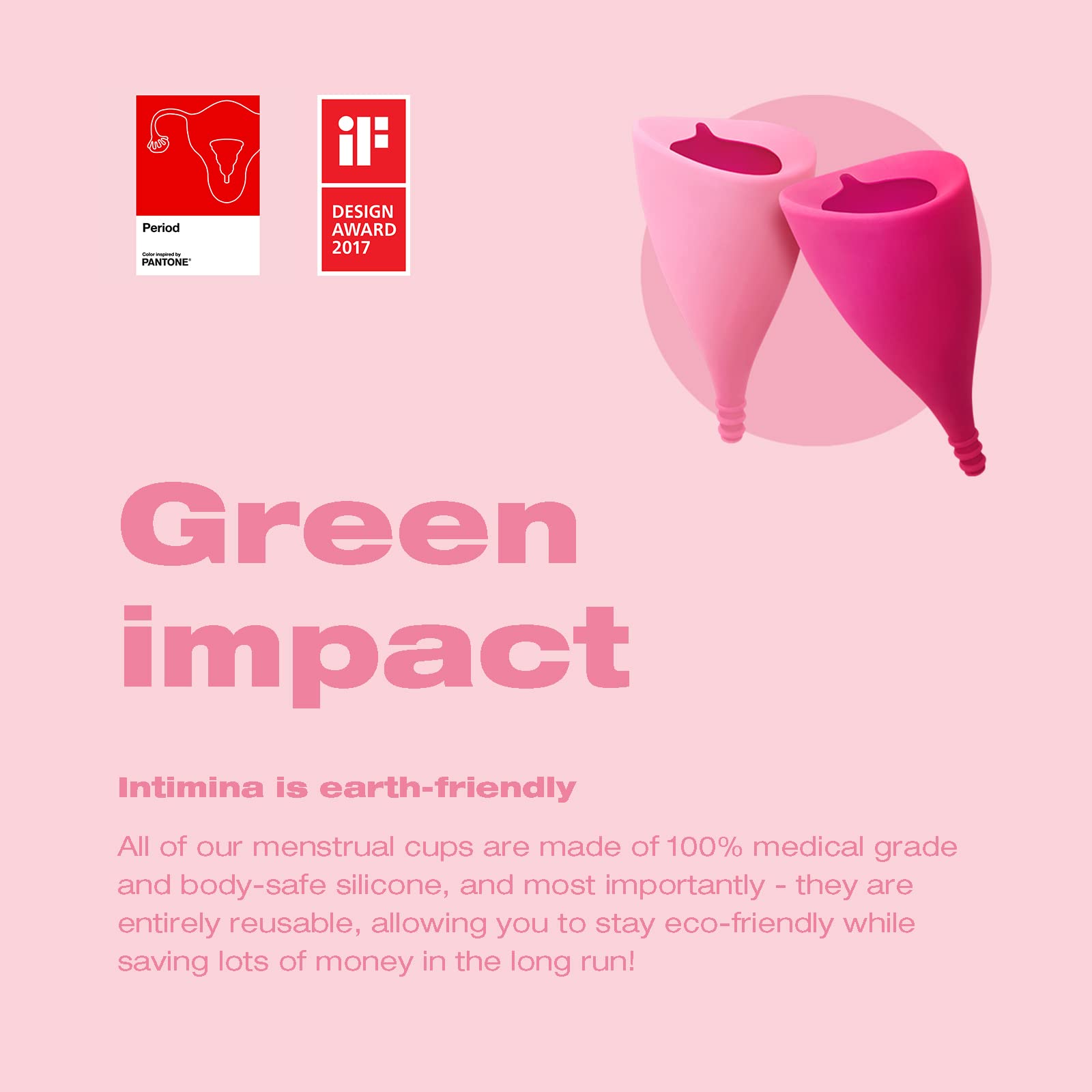 Intimina Ziggy Cup 2 - Extra-Thin Reusable Menstrual Disc, Period Cup, Disposable Menstrual Cup