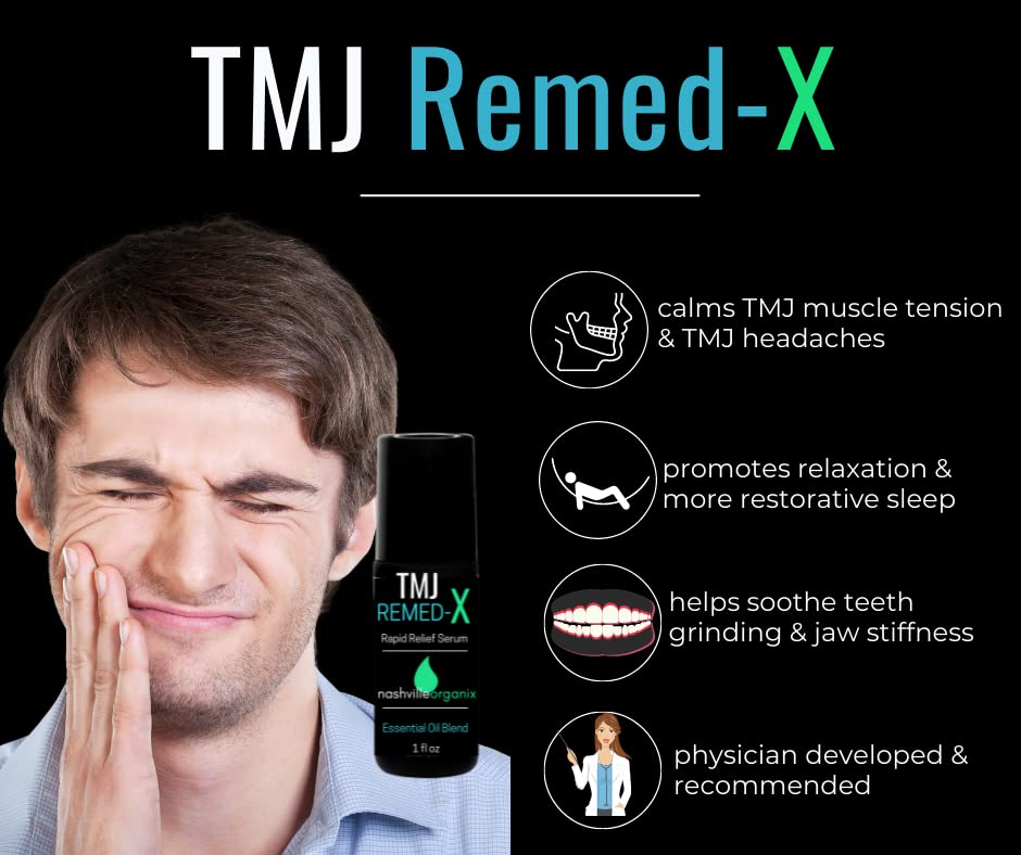 Dr. A's TMJ Remed-X Rapid Relief Serum | Deep Muscle & Jaw Tension Essential Oil Cream