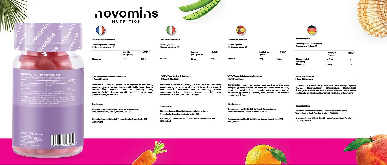 Kids Magnesium Gummies – Vegan - 1 Month Supply – Childrens Supplements – 30 Chewa