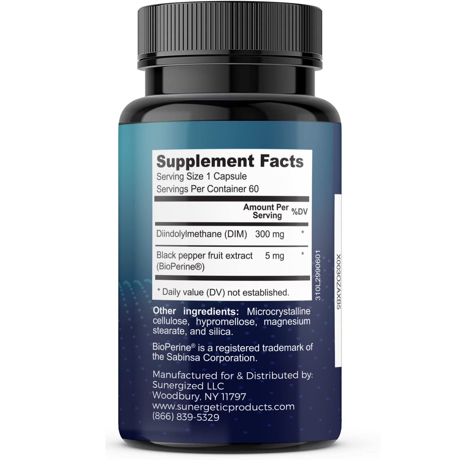 Sunergetic Premium DIM Supplement 300mg - Supports Normal Estrogen Metabolism, Menopause & Healthy