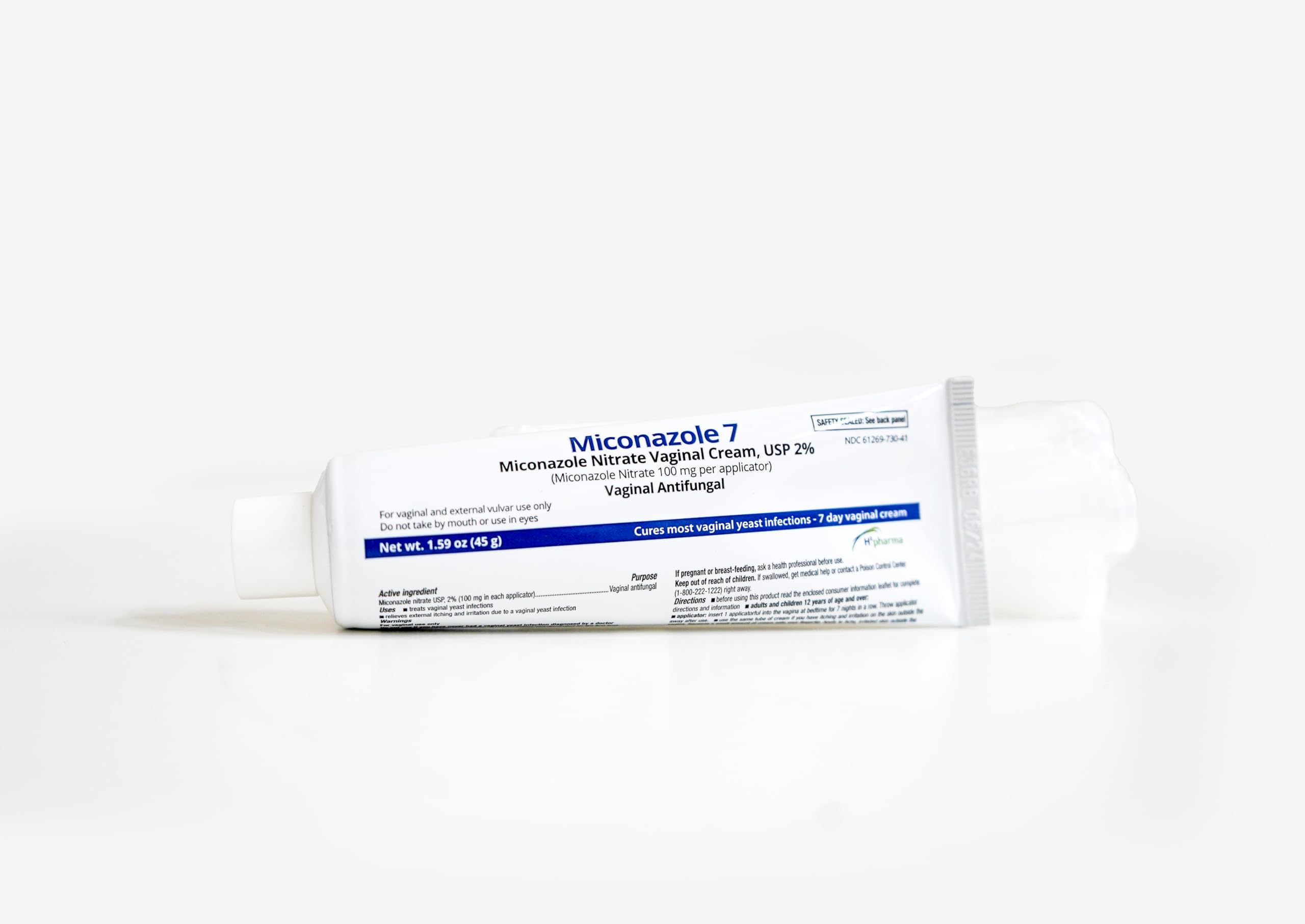 h2 pharma Miconazole 7 - Miconazole Nitrate Vaginal Cream, USP 2%, 1.59 oz Tube