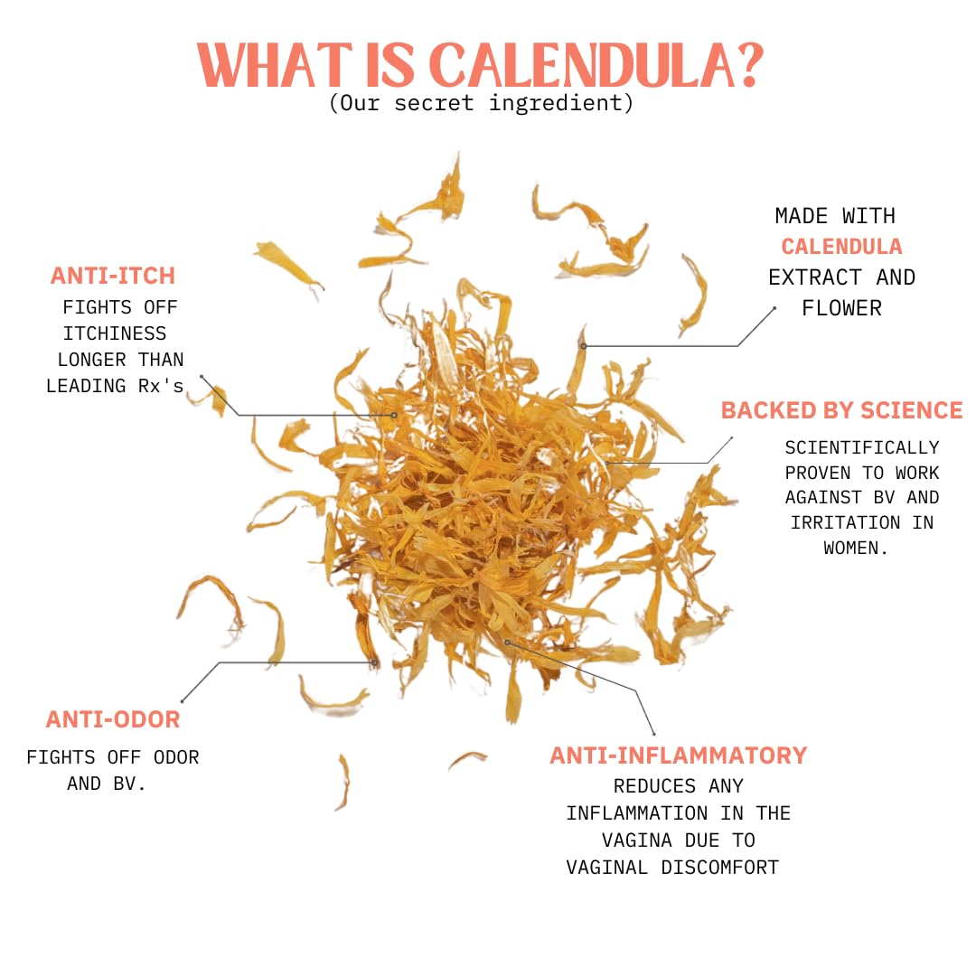 MavoCare, Inc. Boric Acid 600mg The Fighter with Added Calendula Vegan Capsule- Fights BV and Irritation- Gentle