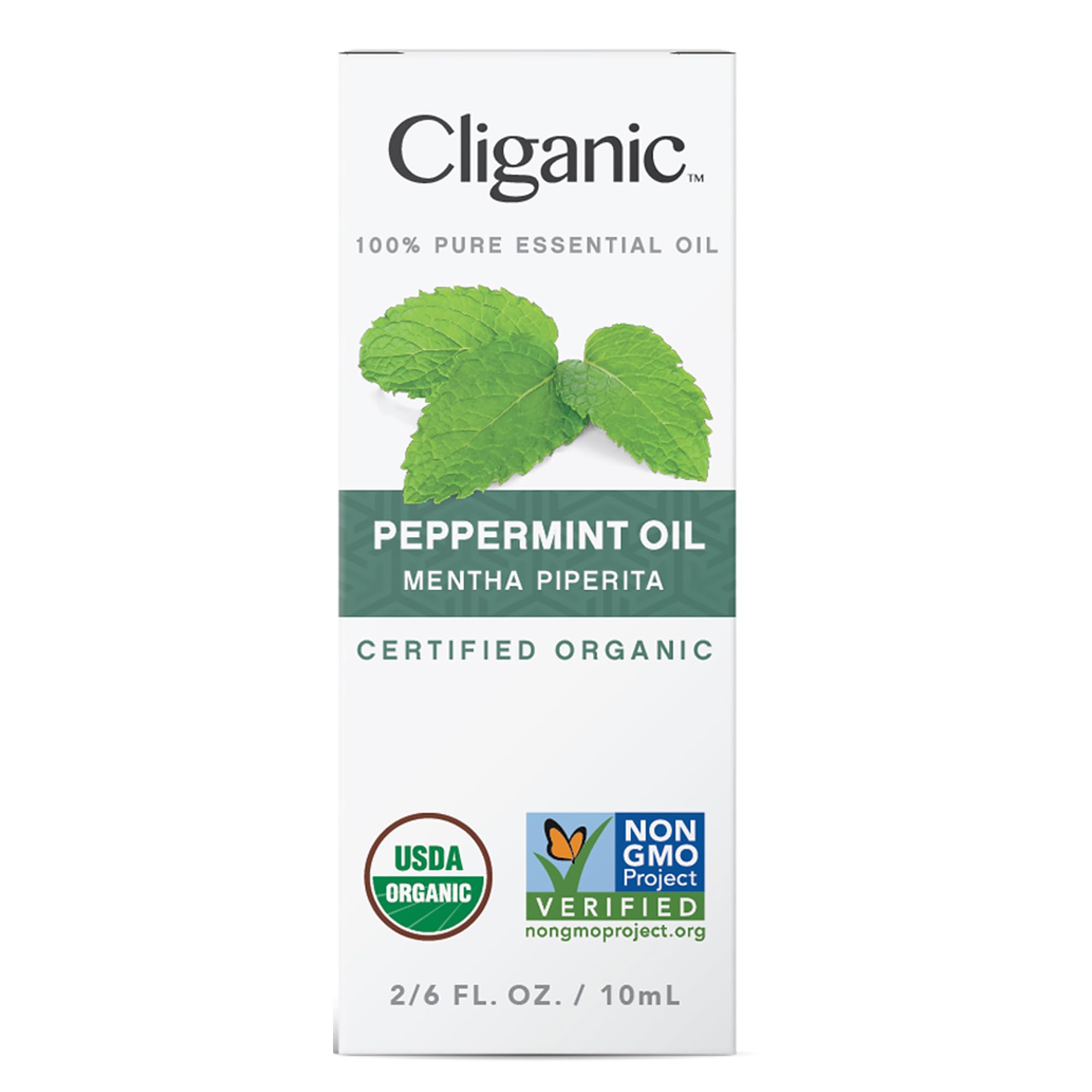 Cliganic USDA Organic Peppermint Essential Oil, 100% Pure Natural Undiluted, for Aromatherapy