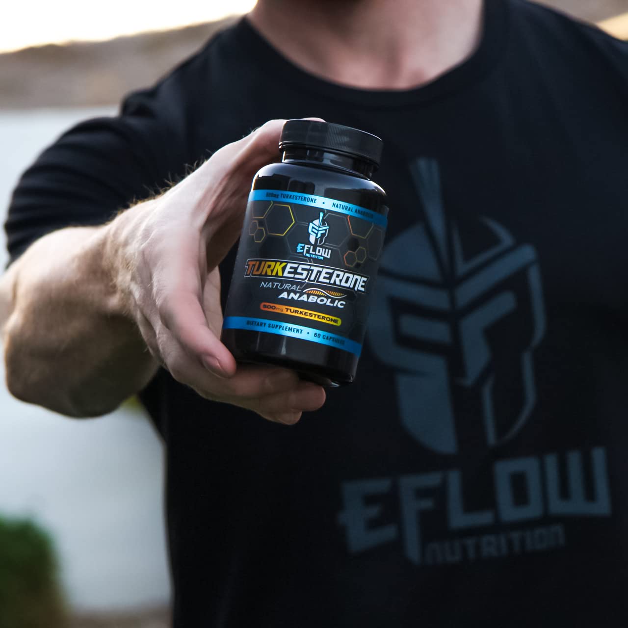 eFlow Nutrition Turkesterone (500 mg) Ajuga Turkestania Extract Complexed