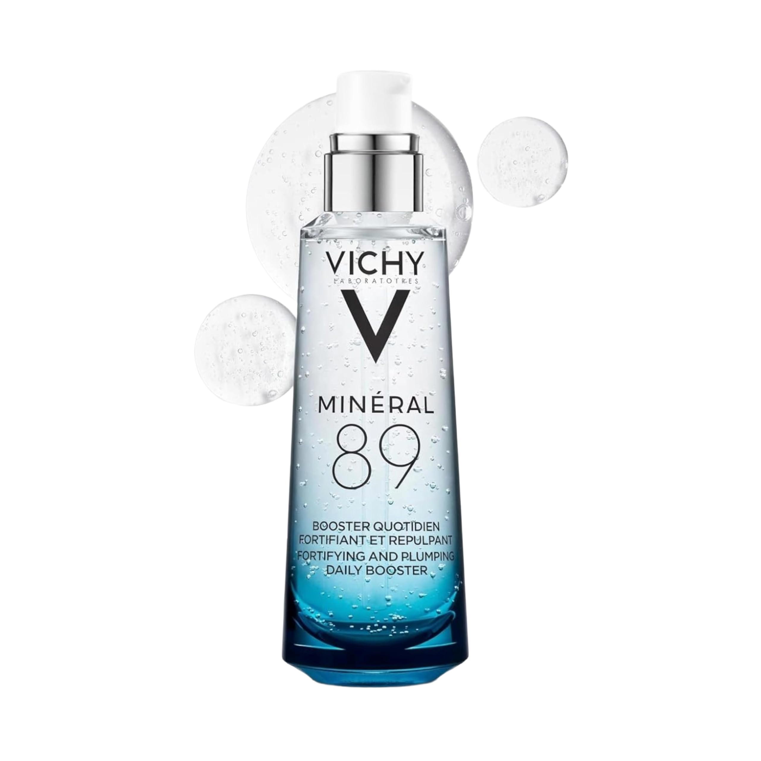 Vichy Minéral 89 Fortifying & Hydrating Daily Booster with Hyaluronic Acid – Face Serum, 2.5 fl oz