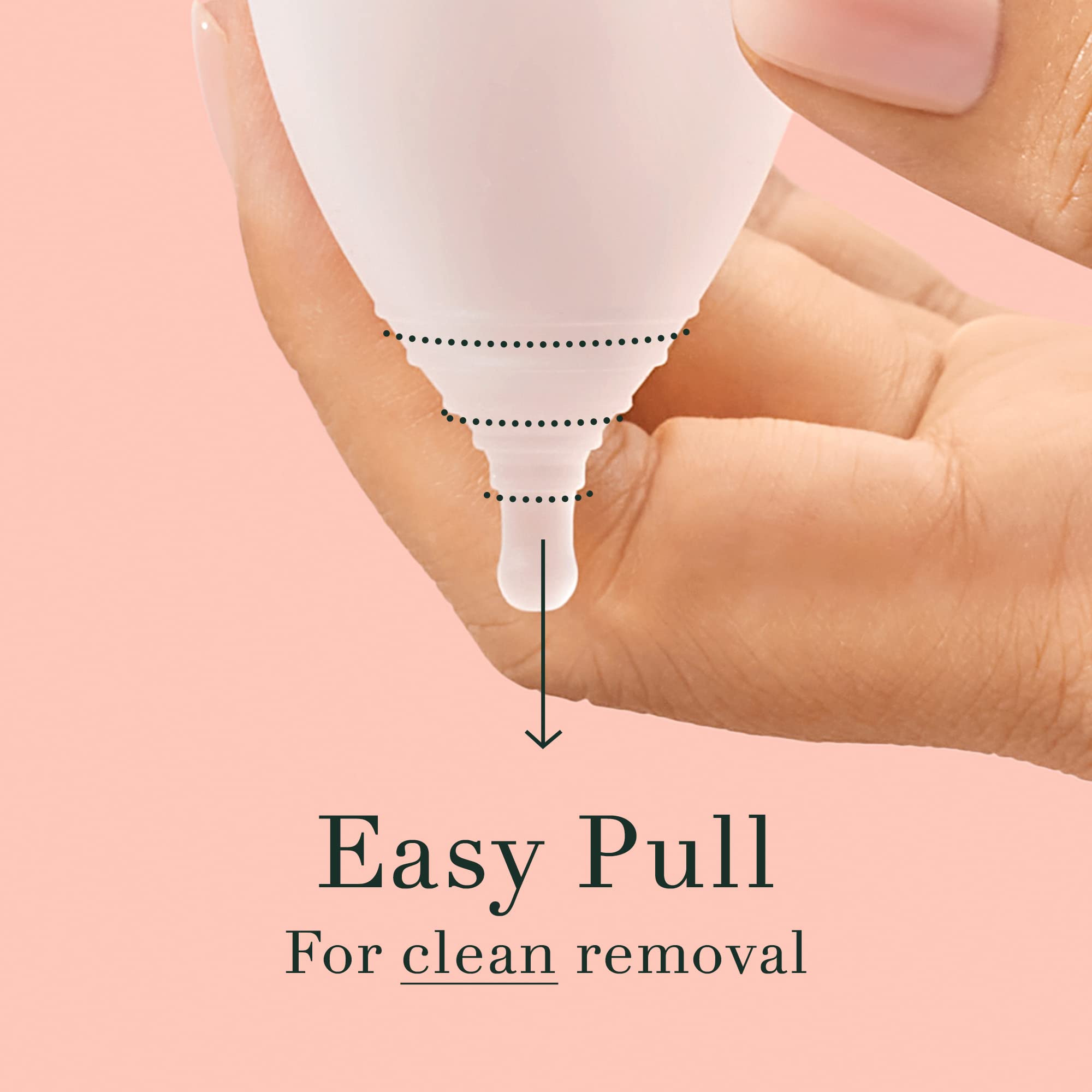 Rael Period Cup, Soft Reusable Menstrual Cups for Women - Medical-Grade Silicone, Period Cups