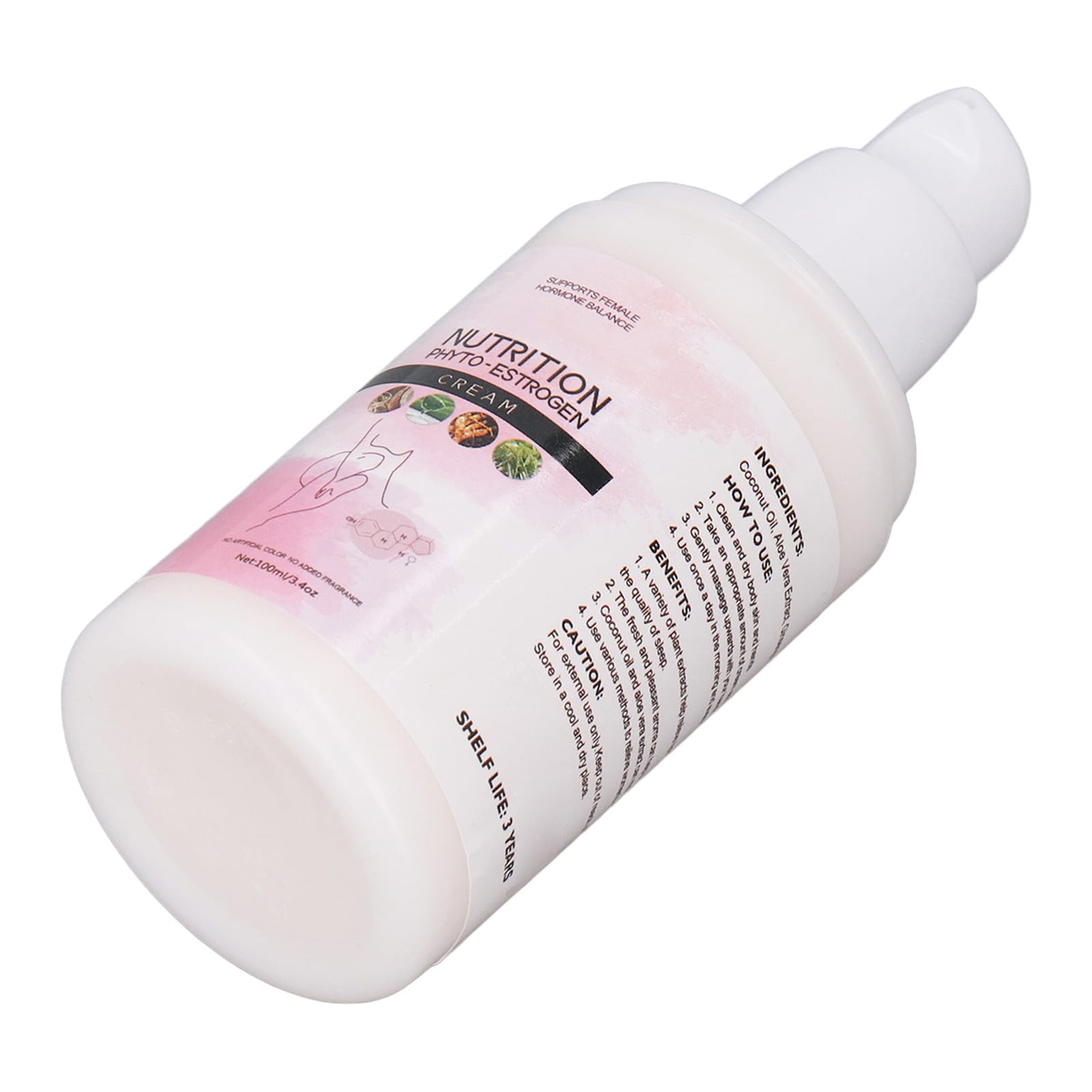 Phyto Estrogen Cream, Menopause Relief, Hormone Support, Sleep Enhancement, Ingredients, 3pcs 100ml