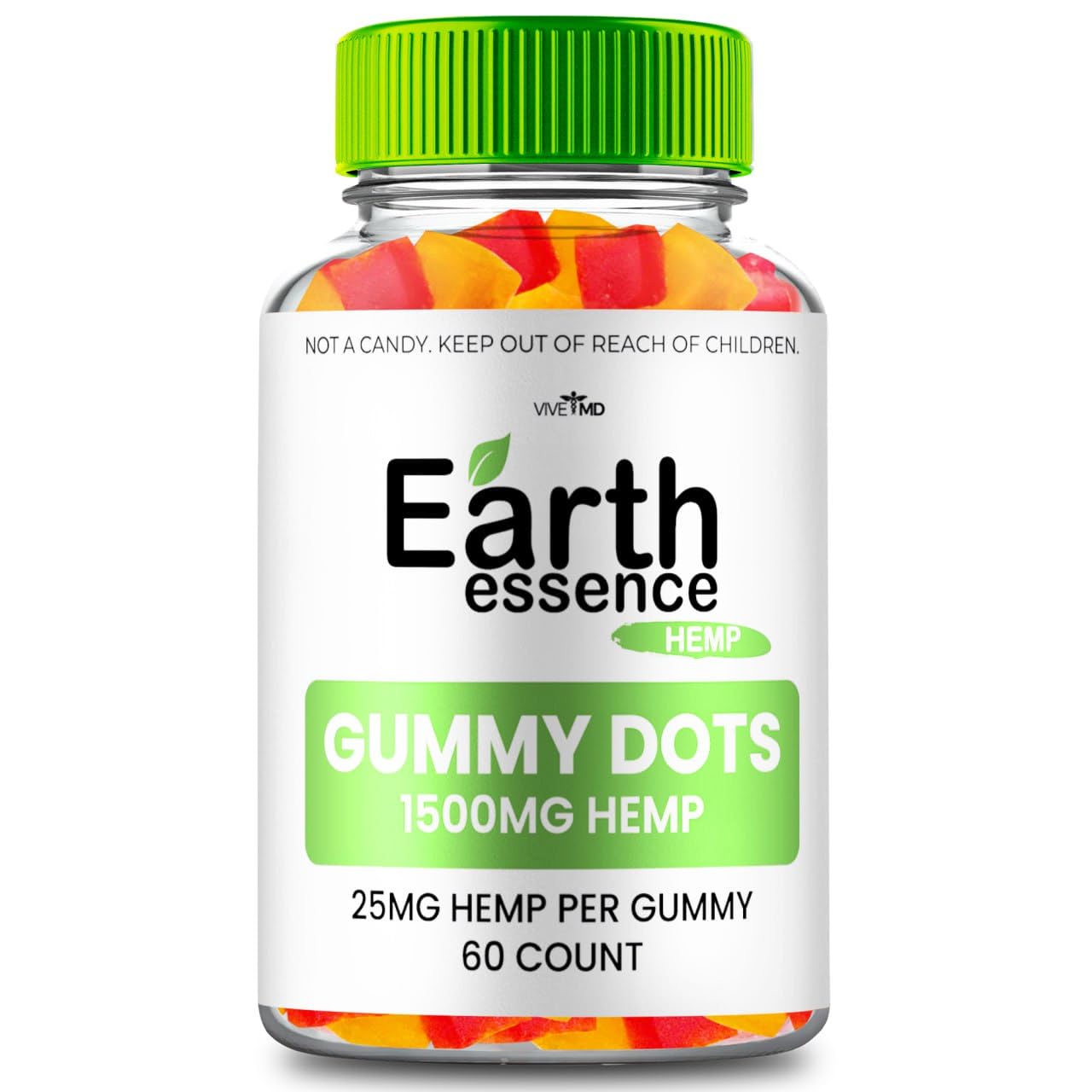 Earth Essence Gummy Dots 1500mg - Earth Essence Gummy for Men, Earth Essence Gummy