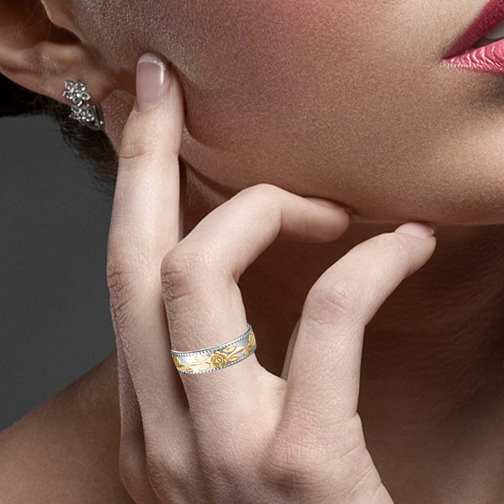 Vicmag Copper Magnetic Ring for Women Men 100% Solid Pure Copper Adjustable with Jewelry Gift Box