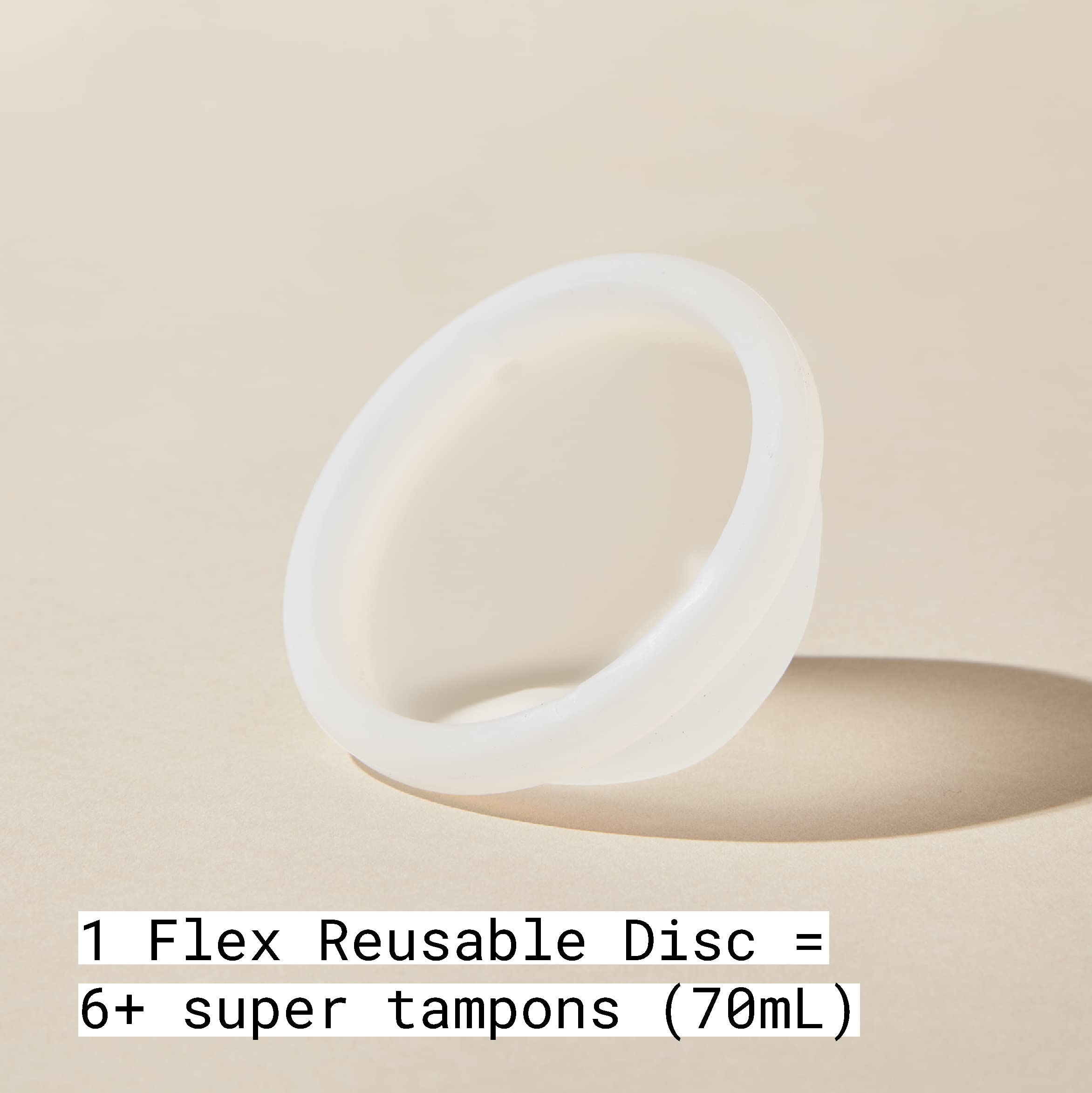 Flex Reusable Disc | Reusable Menstrual Disc | Tampon, Pad, and Cup Alternative | Capacity of 6 Super