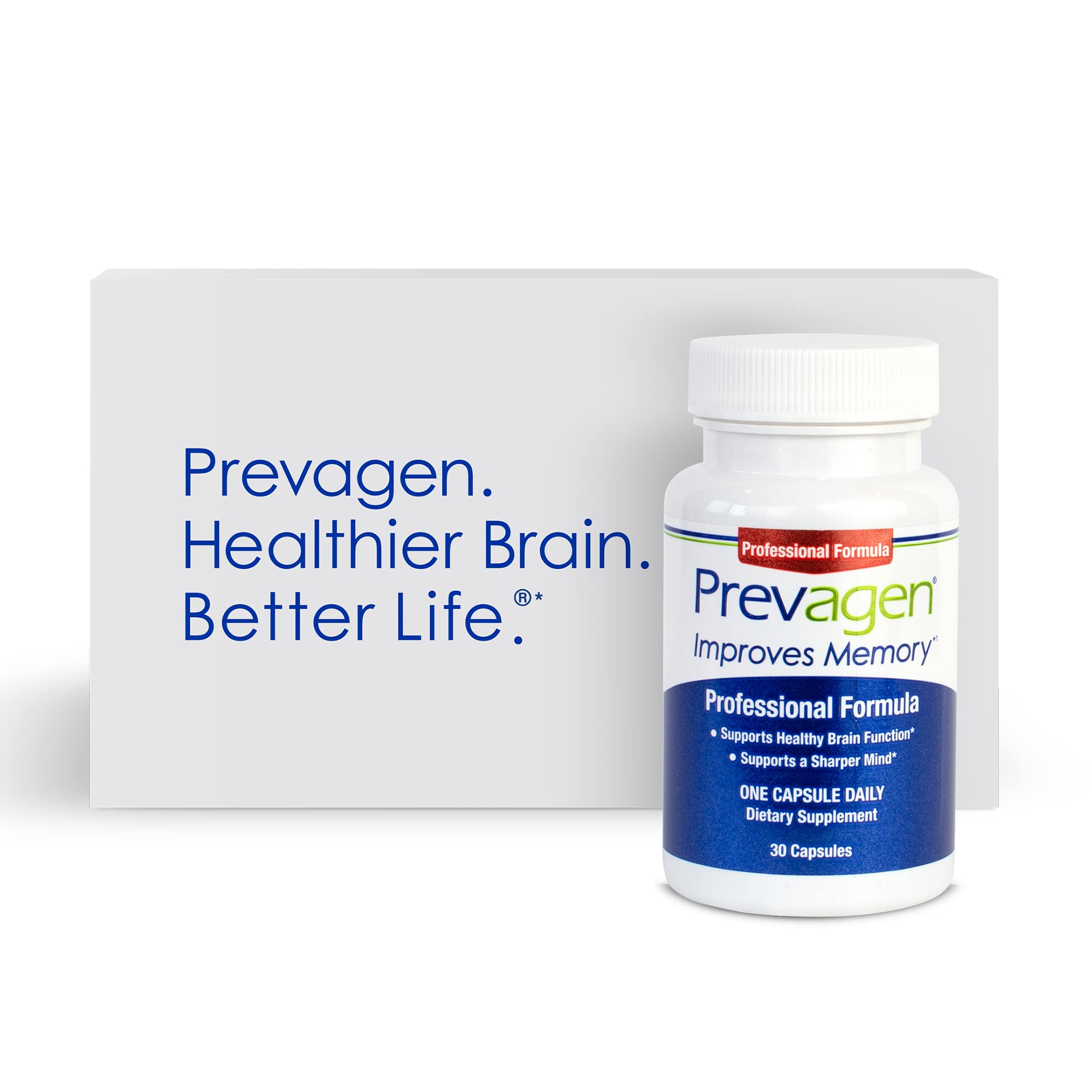 Prevagen Improves Memory - Professional Formula 40mg, 30 Capsules |1 Pack| with Apoae