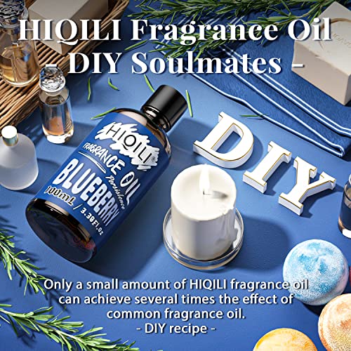 HIQILI Blueberry Essential Oil - Premium Fruit Fragrance Oil for Candle Making, Diffuser, Perfume