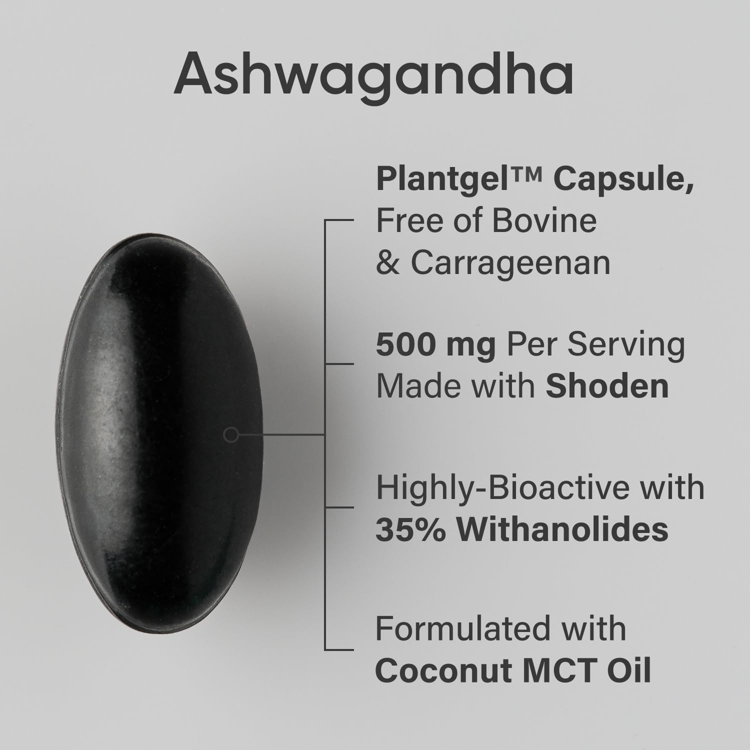 Sports Research® Ashwagandha Softgels with Coconut MCT Oil - Natural Adaptogen