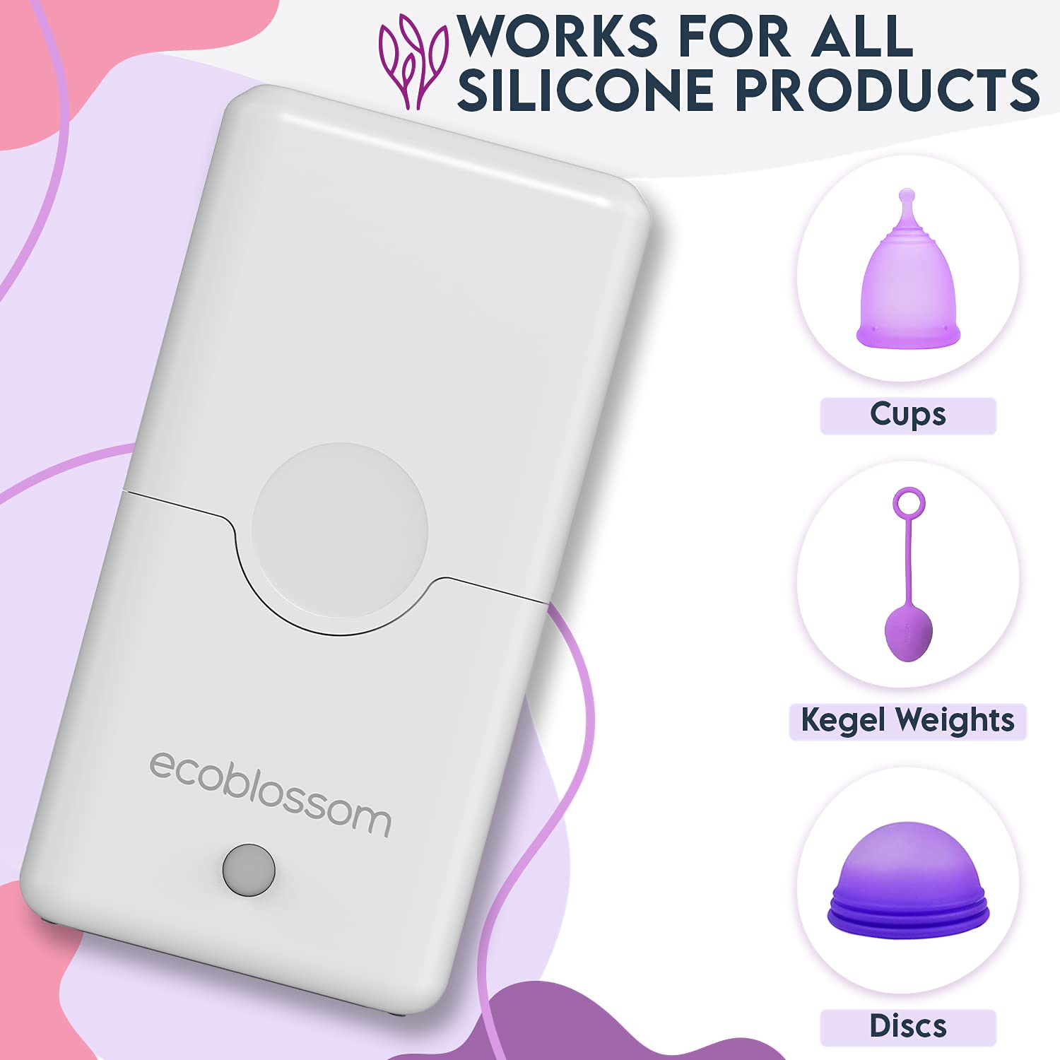 Ecoblossom Menstrual Cup Sterilizer - Modern Menstrual Cup Cleaner Unscented Sanitizer
