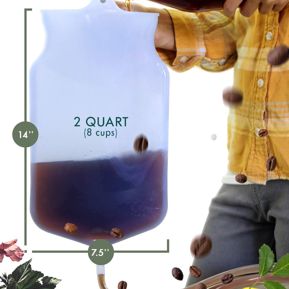 Mikacare Enema Bag Kit Clear Non-Toxic Silicone. for Coffee and Enema Kit for Colon Cleansing - Enema Detox