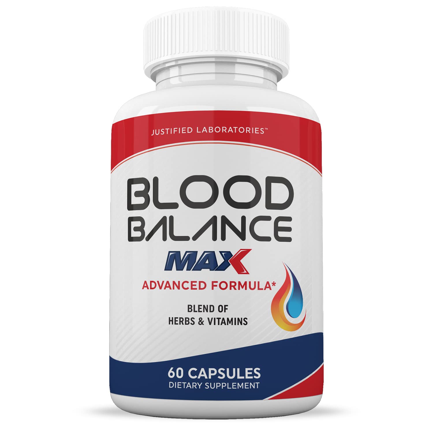 Justified Laboratories (2 Pack Blood Balance Max 1295MG Formula Supplement Pills
