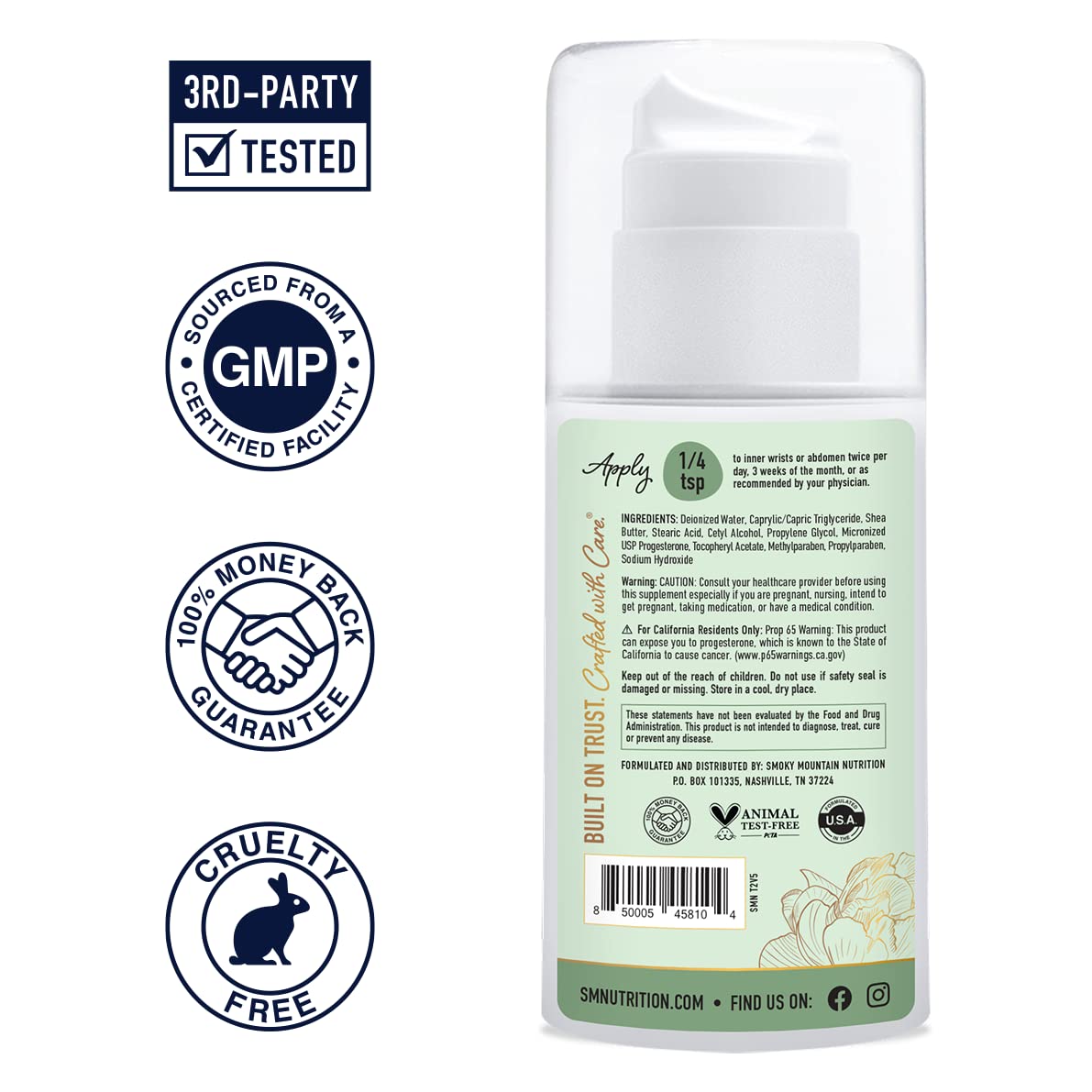 Progesterone Cream for Women | 2000mg USP Micronized Progesterone for Balance & Menstrual Support