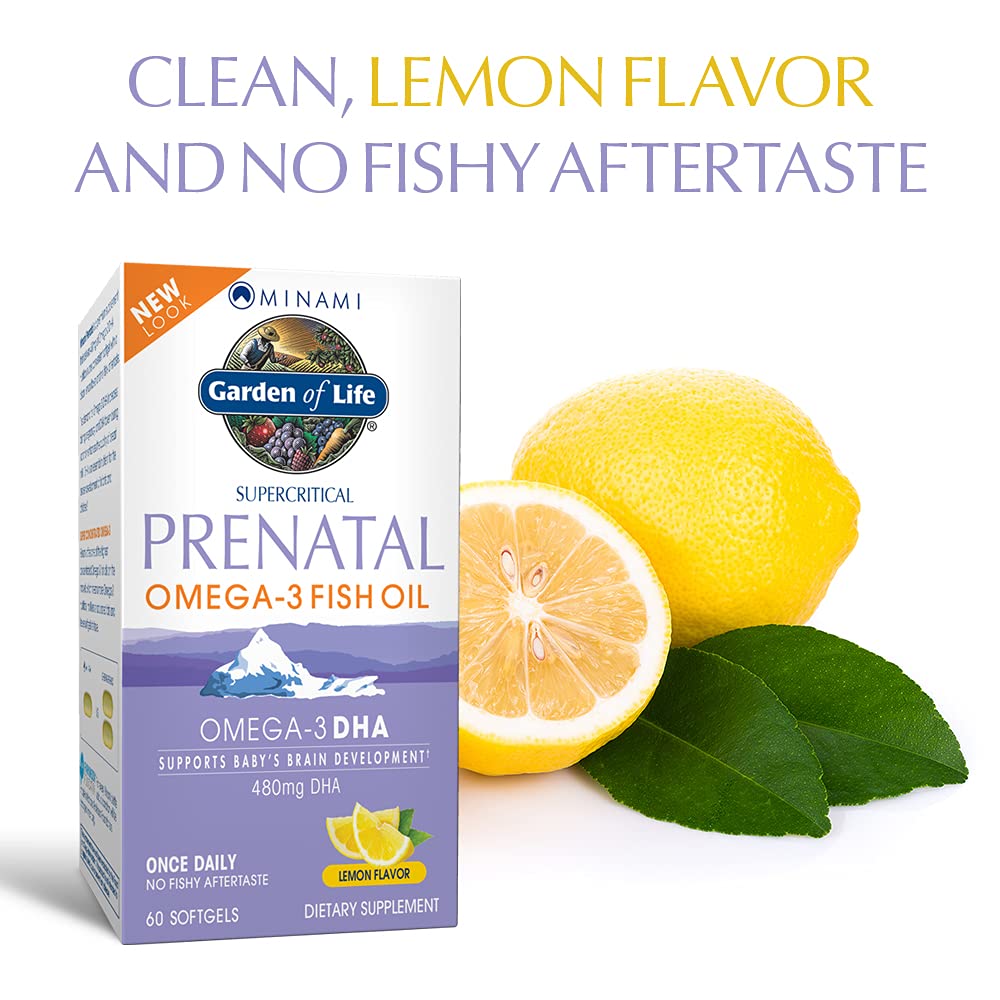 Garden of Life Organics Prenatal Vitamin: Folate for Energy & Healthy Fetal Development & Prenatal DHA