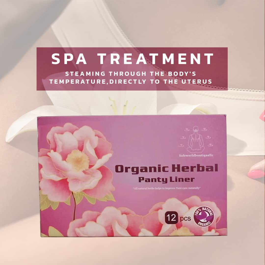 Premium Natural Organic Herbal Cotton Panty Liners for Women - Unscented, Thin, Cruelty-Free