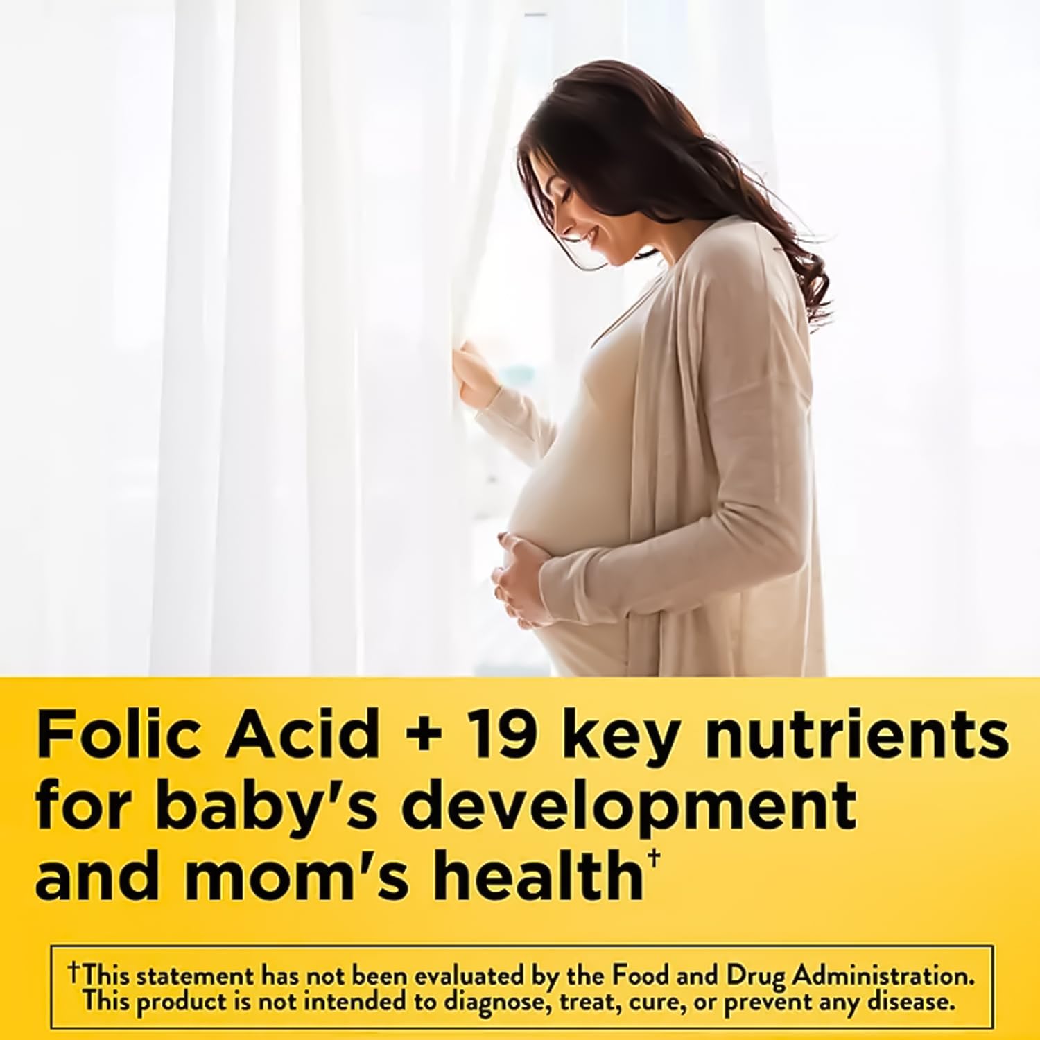 Nature Made Prenatal with Folic Acid + DHA, 200mg Prenatal Vitamin and Mineral Supplement for Daily