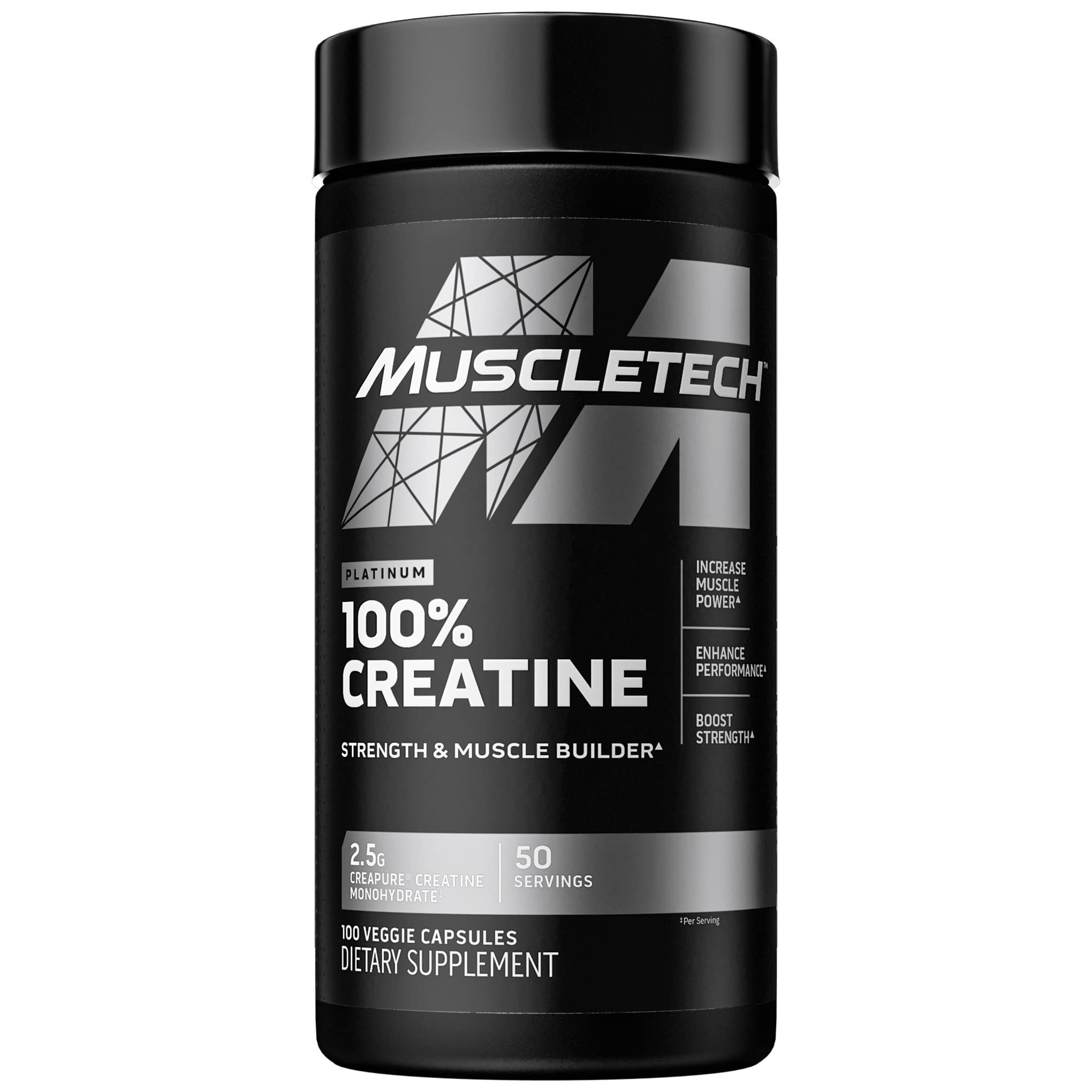 MuscleTech Platinum 100% Creatine Pills | Creatine Monohydrate Pill| | Muscle Recovery