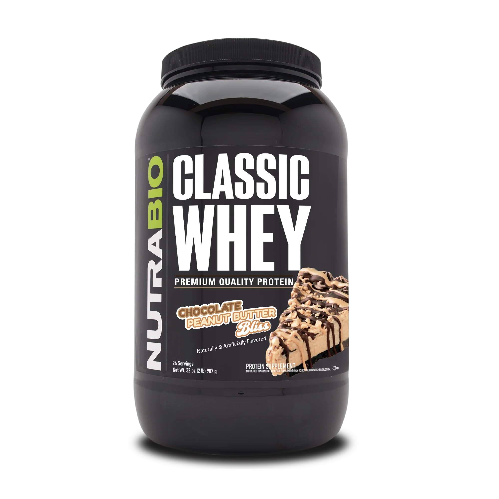 NutraBio Classic Whey Protein Powder- Full-Spectrum Amino Acid Profile - No Fillers