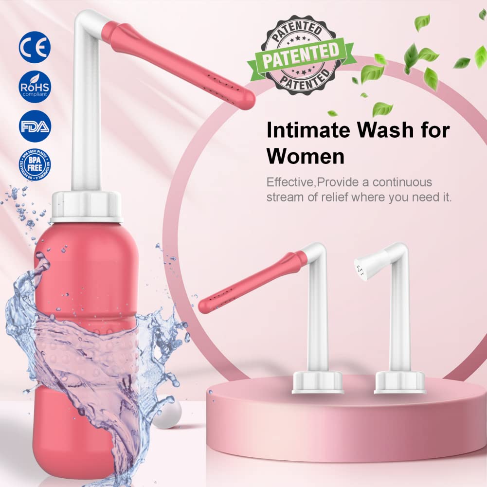 LZXIYUE 2PCS 2-in-1 Peri Bottle Feminine Care for Women,Reusable Portable Bidet for Travel