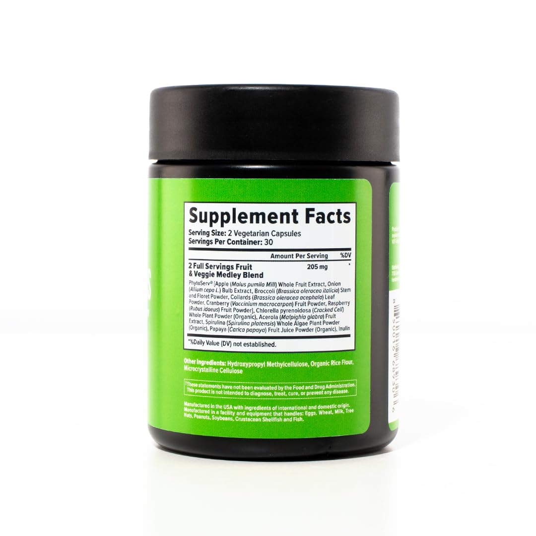 InnoSupps Full Spectrum Reds & Greens | PhytoServ, 2 Servings of Fruits + Veggies Per