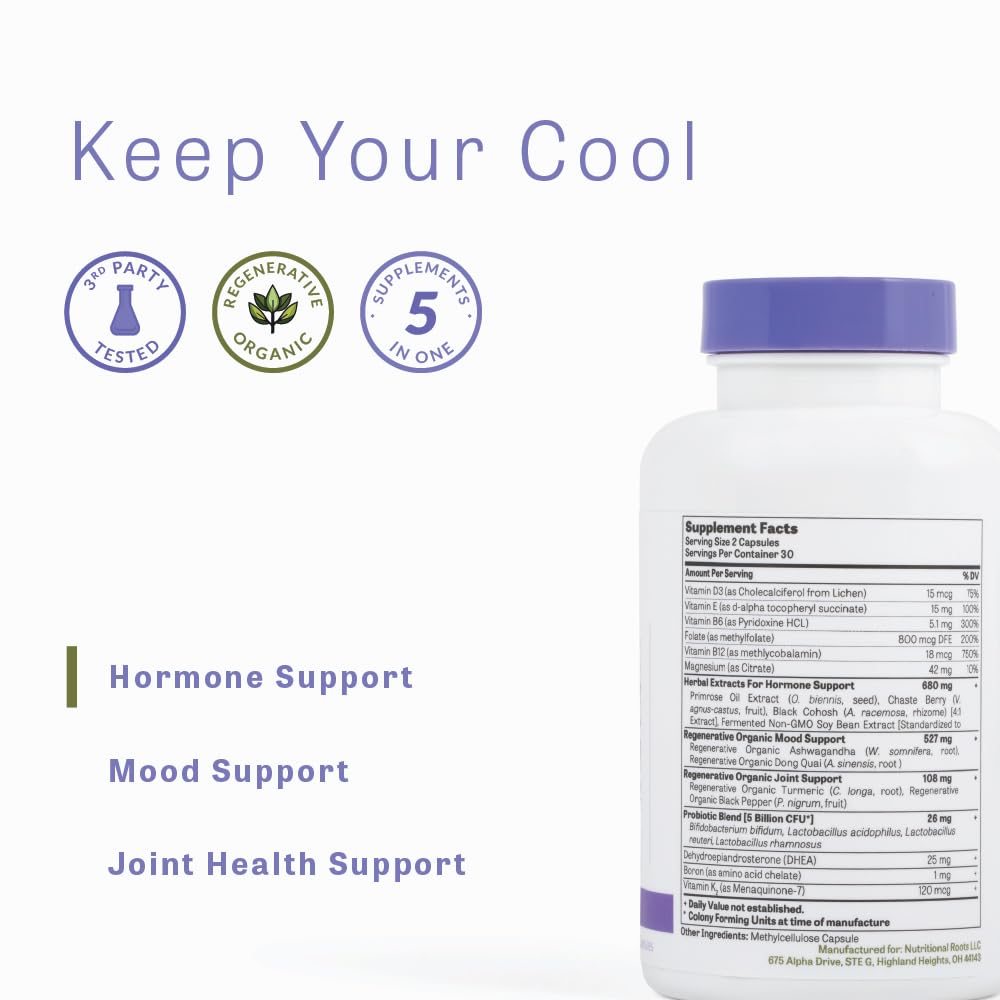 Nutritional Roots 5-in-1 Menopause Support Herbal Multivitamin for Women