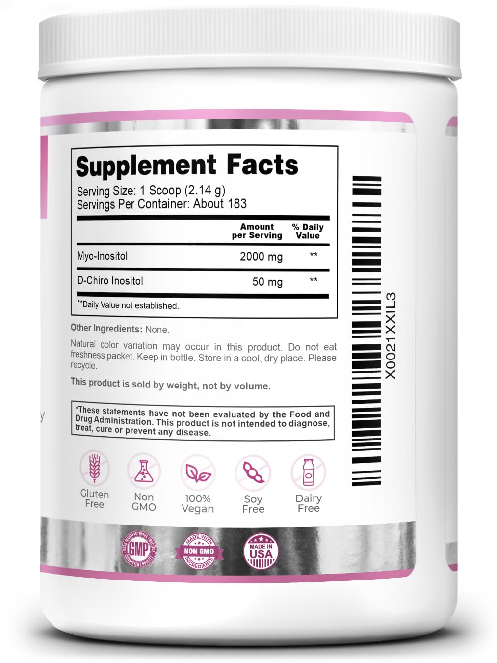 Zazzee PREGNOSITOL Powder and Extra Strength Prenatal Multi Complex