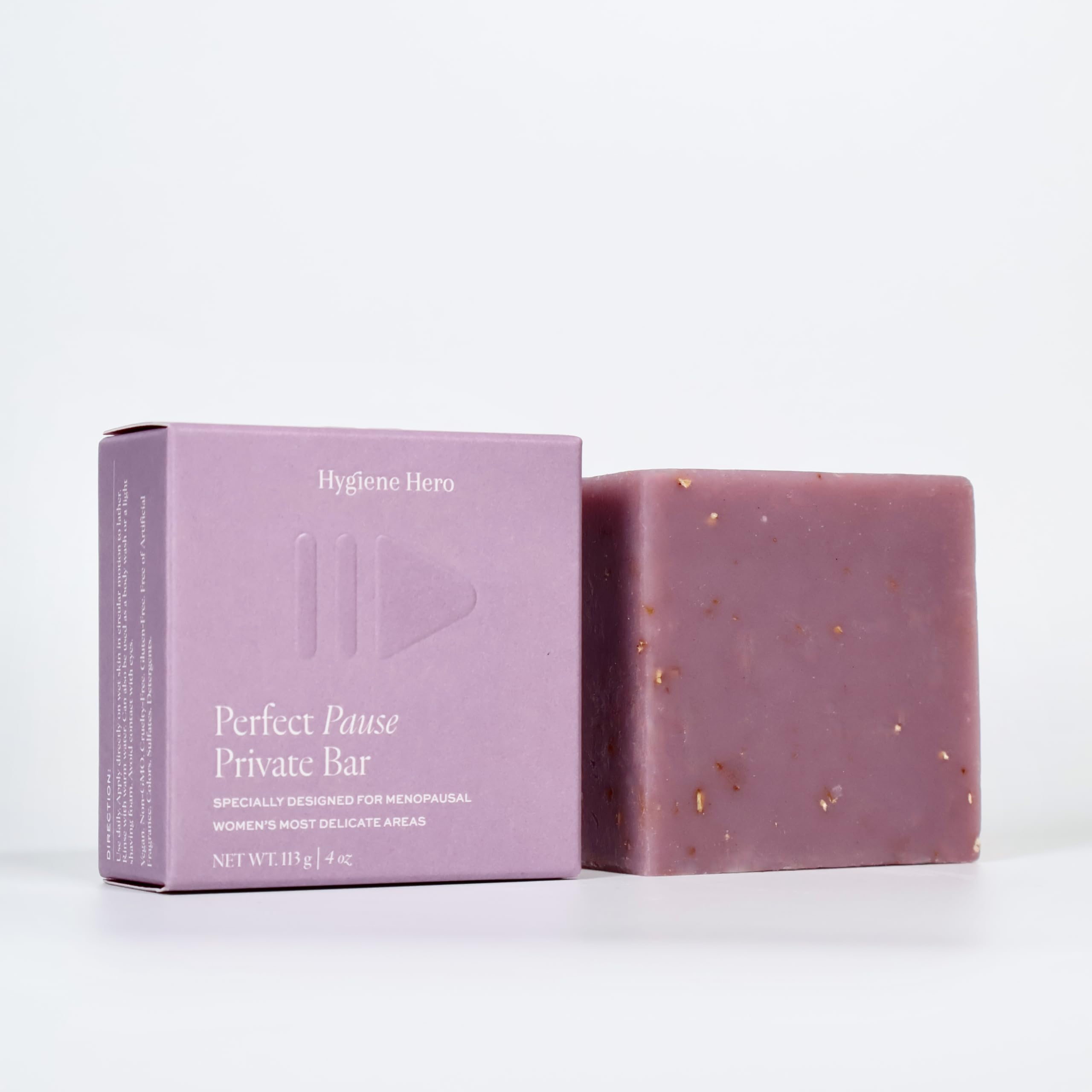 Hygiene Hero Perfect Pause Private Bar - Soap for Menopausal Women | All Natural, Handcrafted,